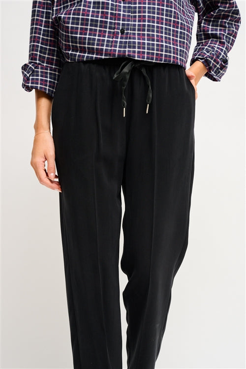 Maryley - Pantalone sigaretta con coulisse