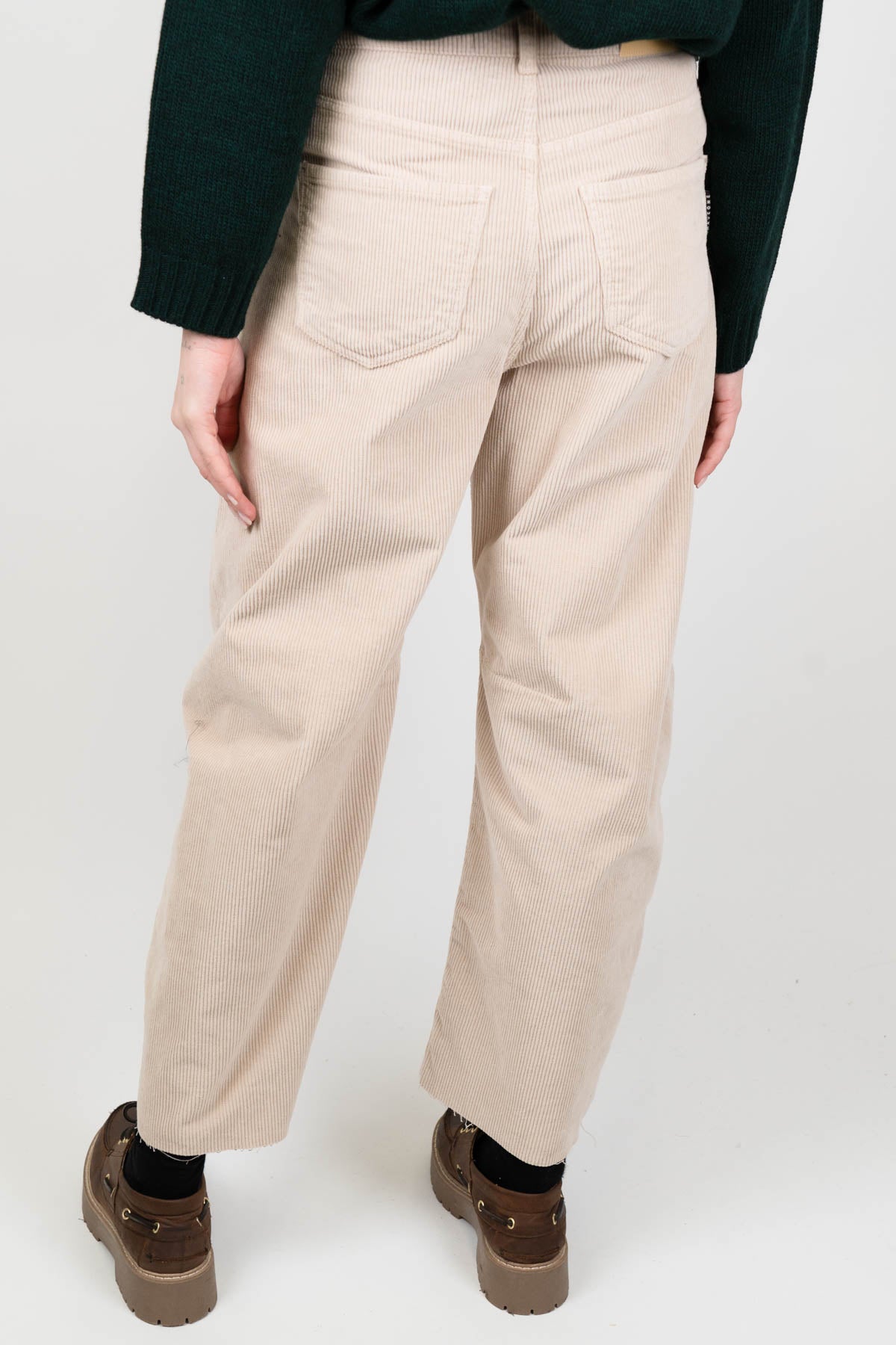 Haveone - Pantalone balloon in velluto millerighe modello Barbara