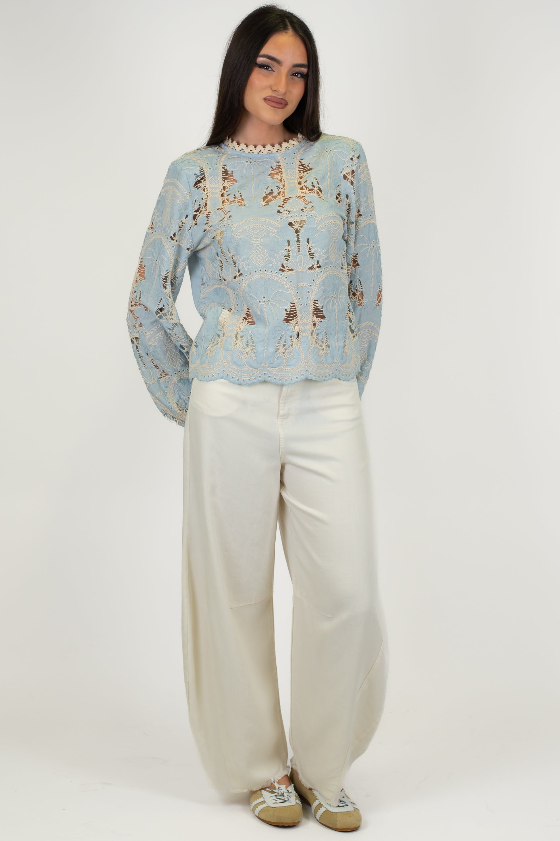 Dixie - Pantalone balloon in lyocell con tasconi posteriori