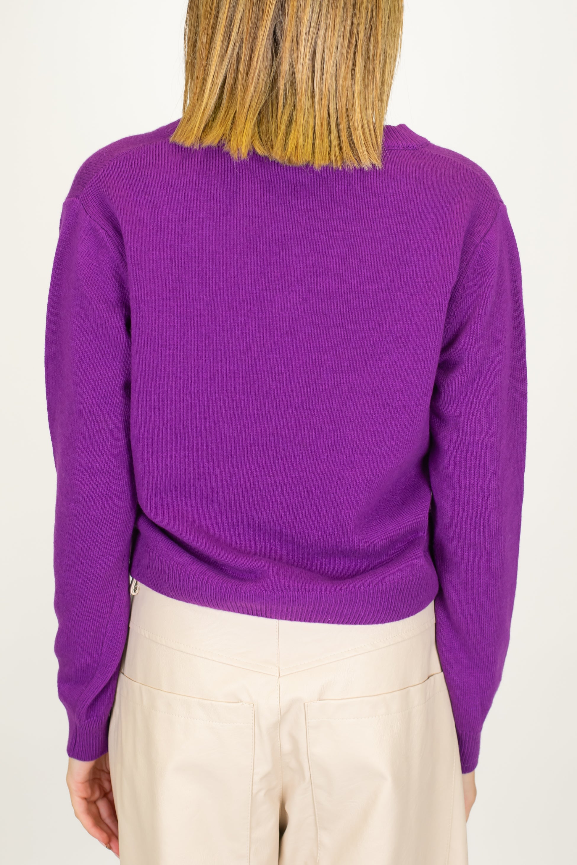 Tensione in - Maglia scollo a V in misto lana e cashmere