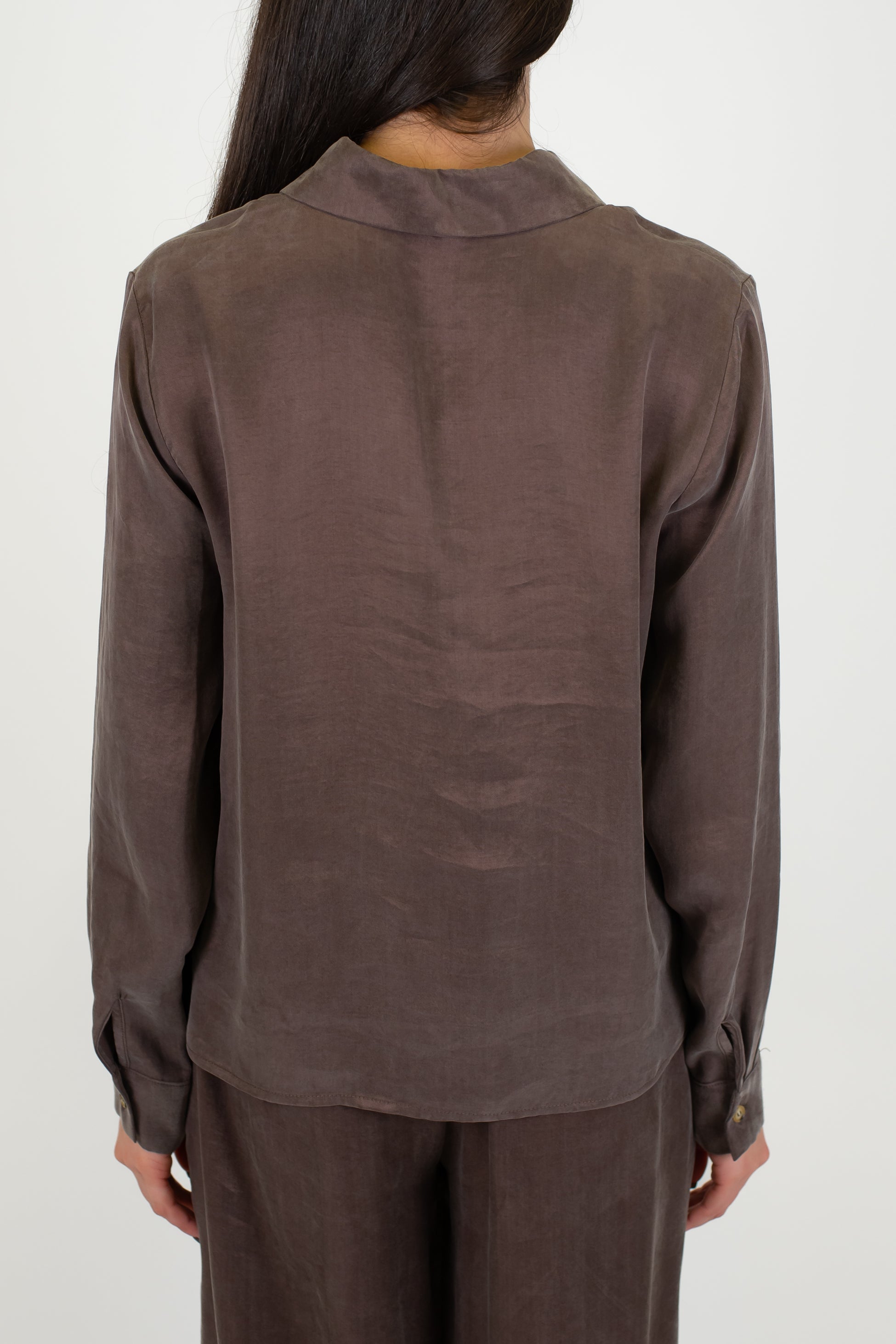 Motel - Camicia in lyocell effetto seta