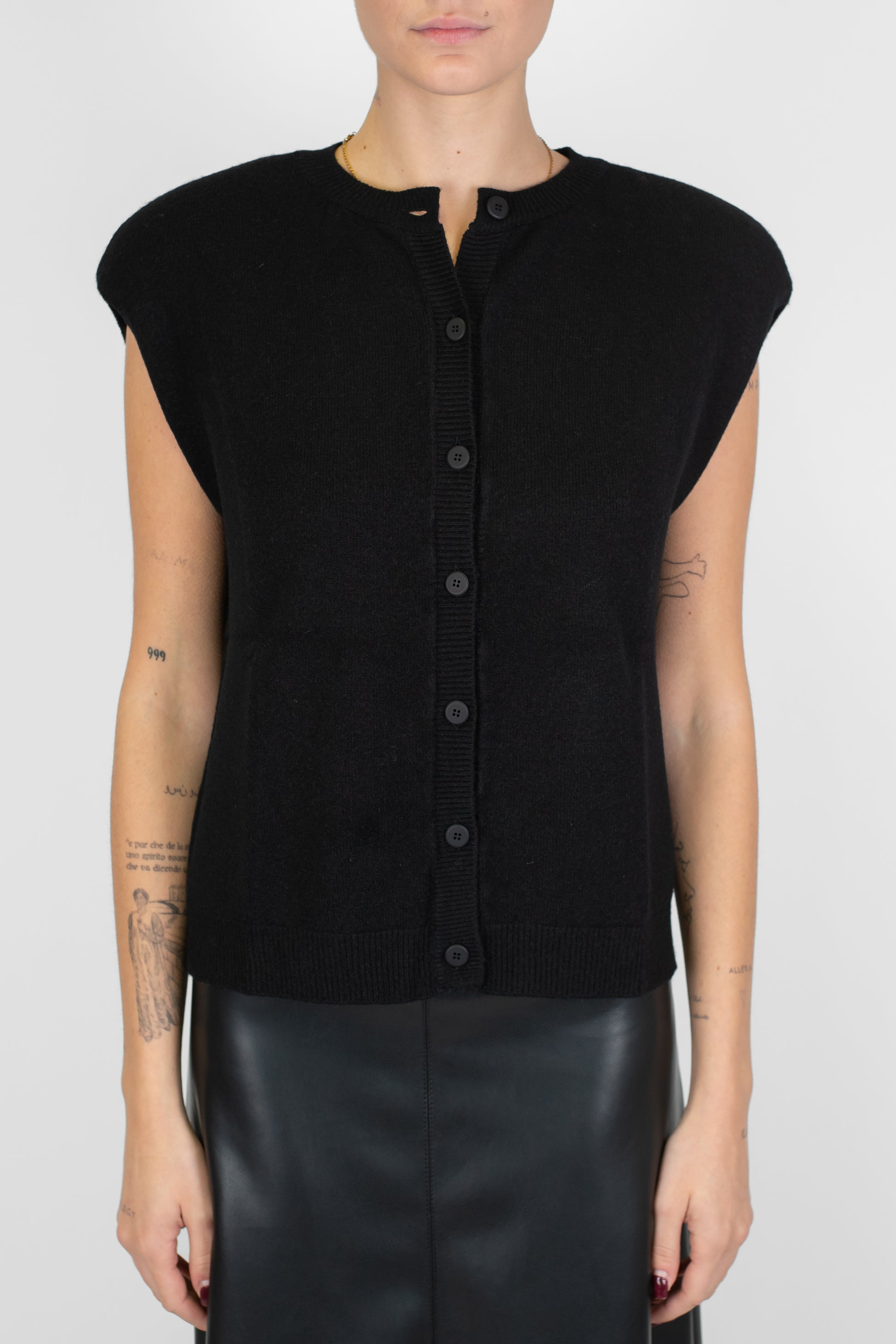 Maryley - Cardigan in viscosa giromaniche con spalline