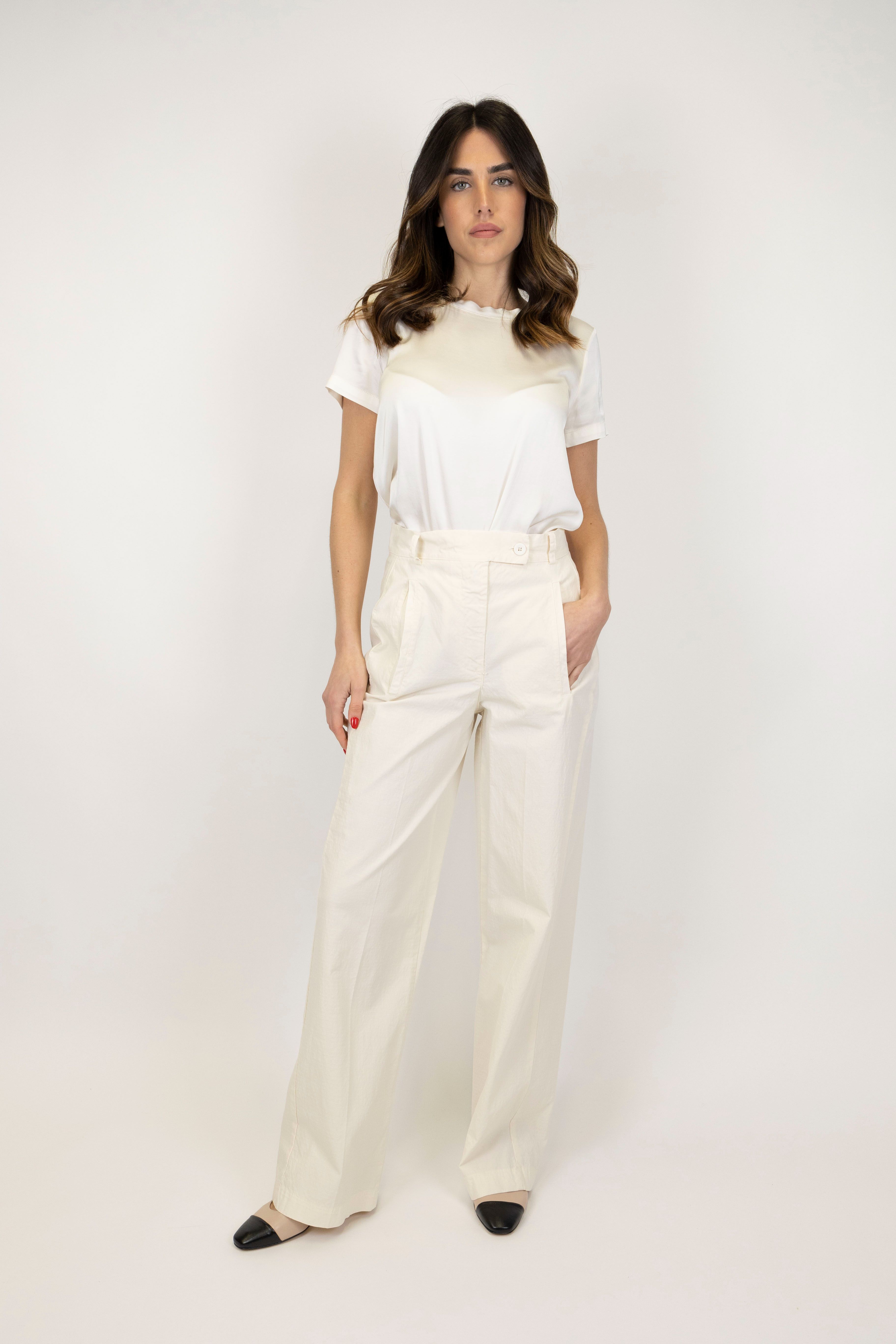 Haveone - Pantalone palazzo vita alta