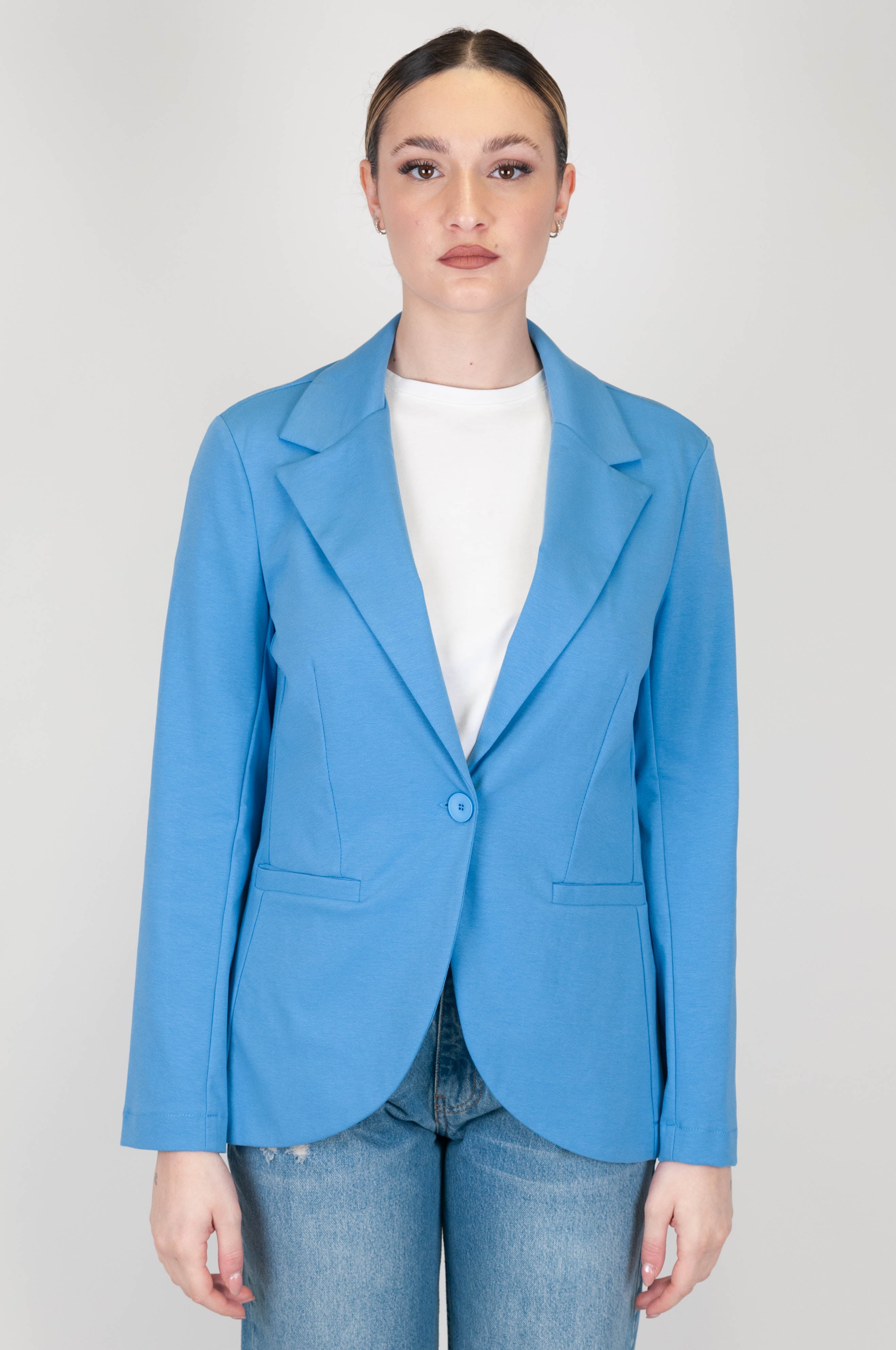 Dixie - Single-breasted Milan stitch jacket