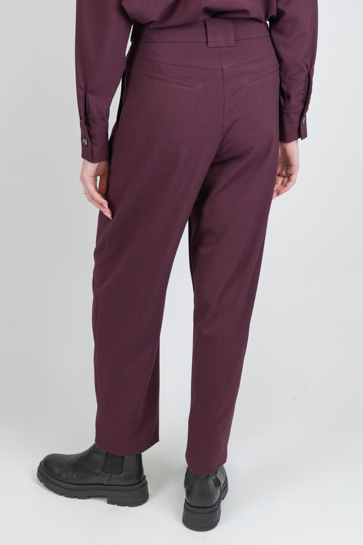 Dixie - Pantalone regular con pinces e bottoni