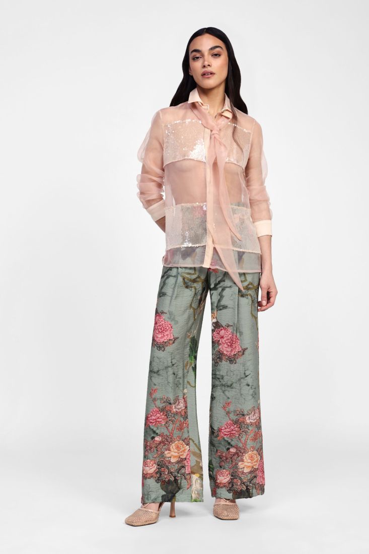 Dixie - Pantalone palazzo fantasia