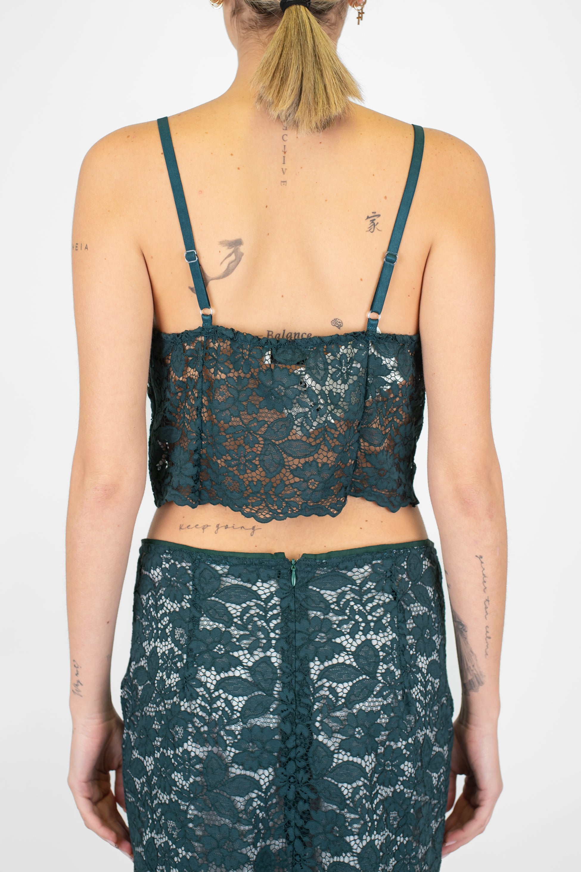 Dixie - Top in pizzo con bretelline regolabili