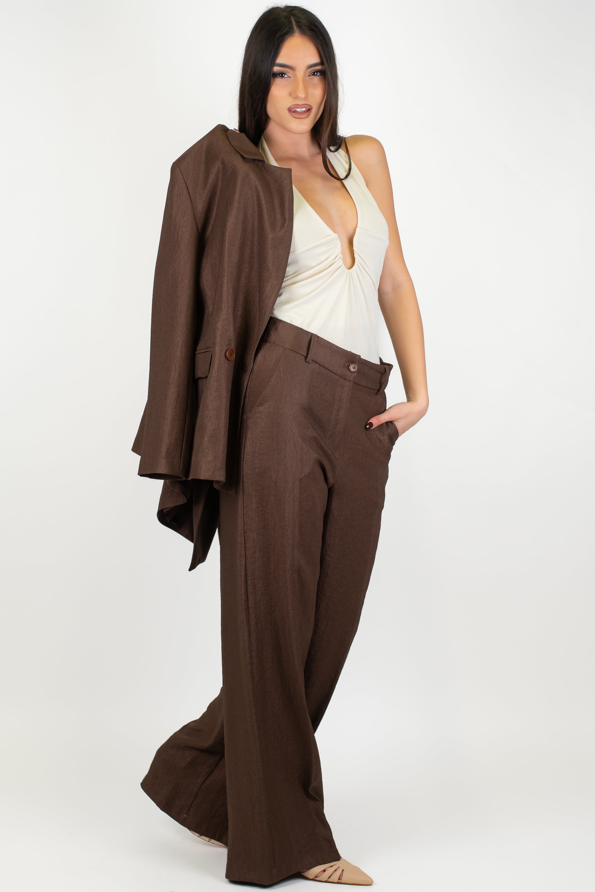 Motel - Giacca doppiopetto con rever ampio a lancia