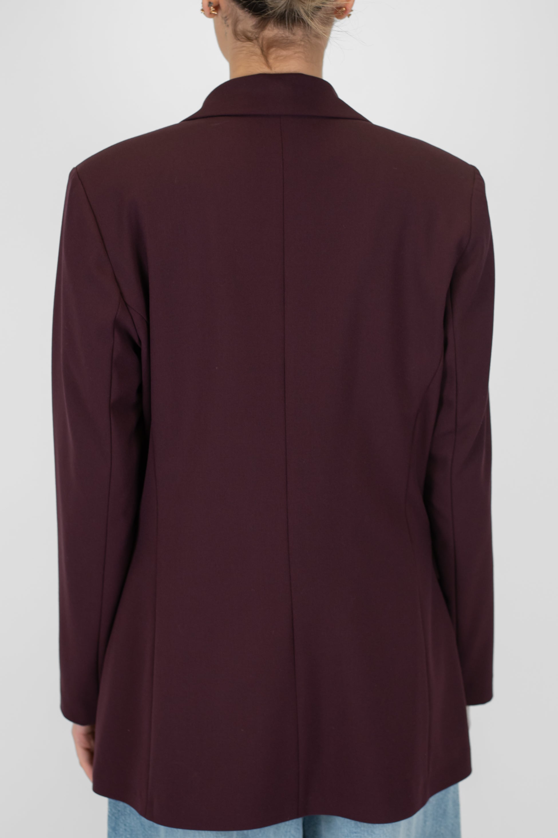 Motel - Giacca monopetto tinta unita con taschino