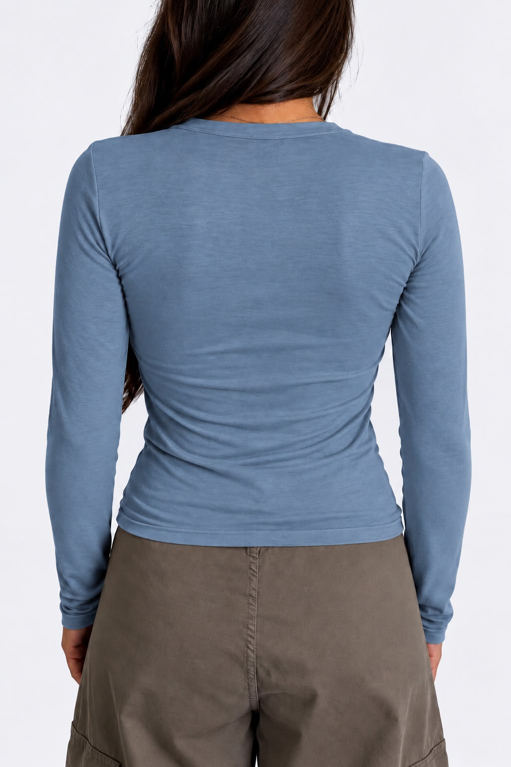 Dixie - Maglia serafino basic in misto cashmere
