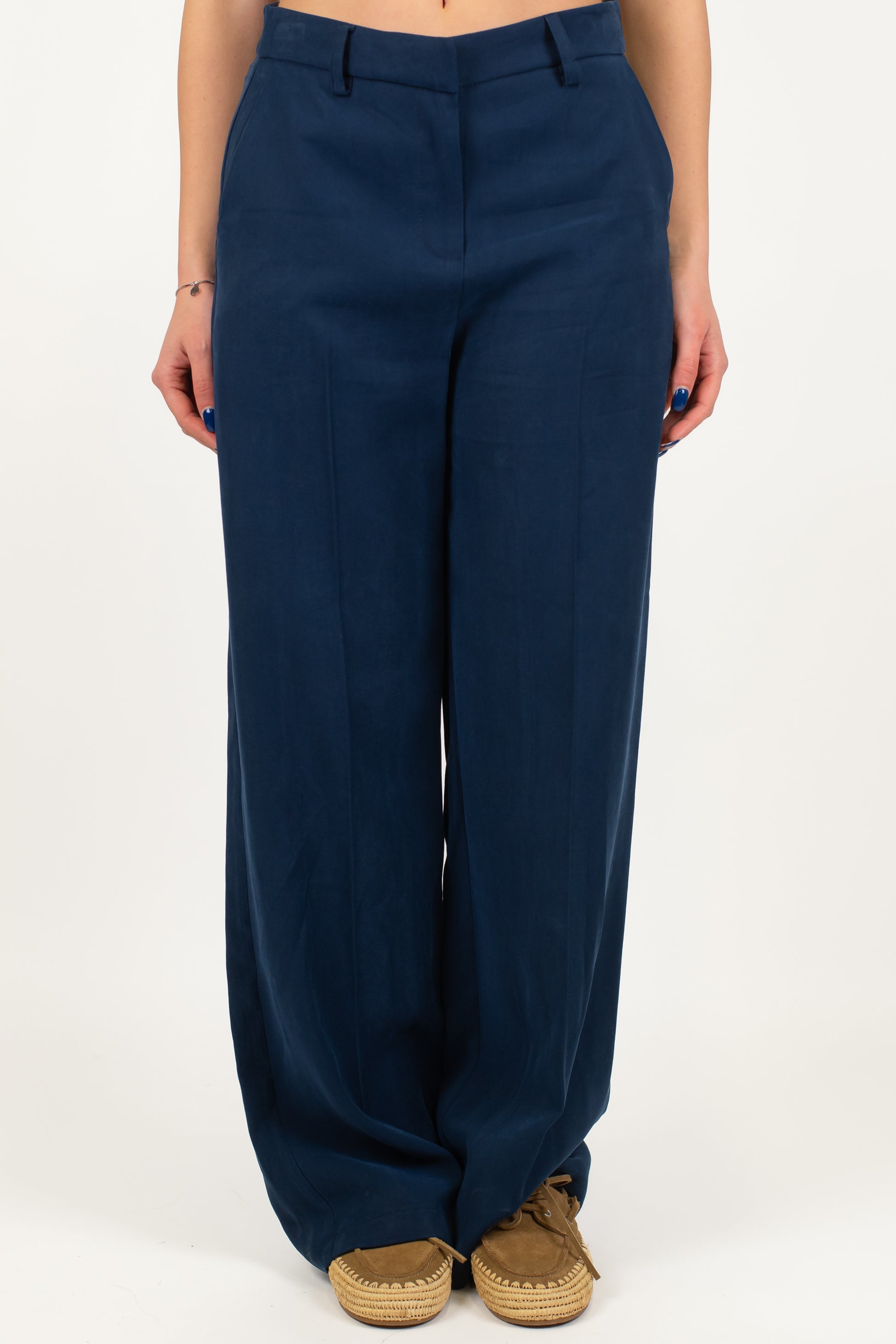 Tensione in - Pantalone palazzo in viscosa