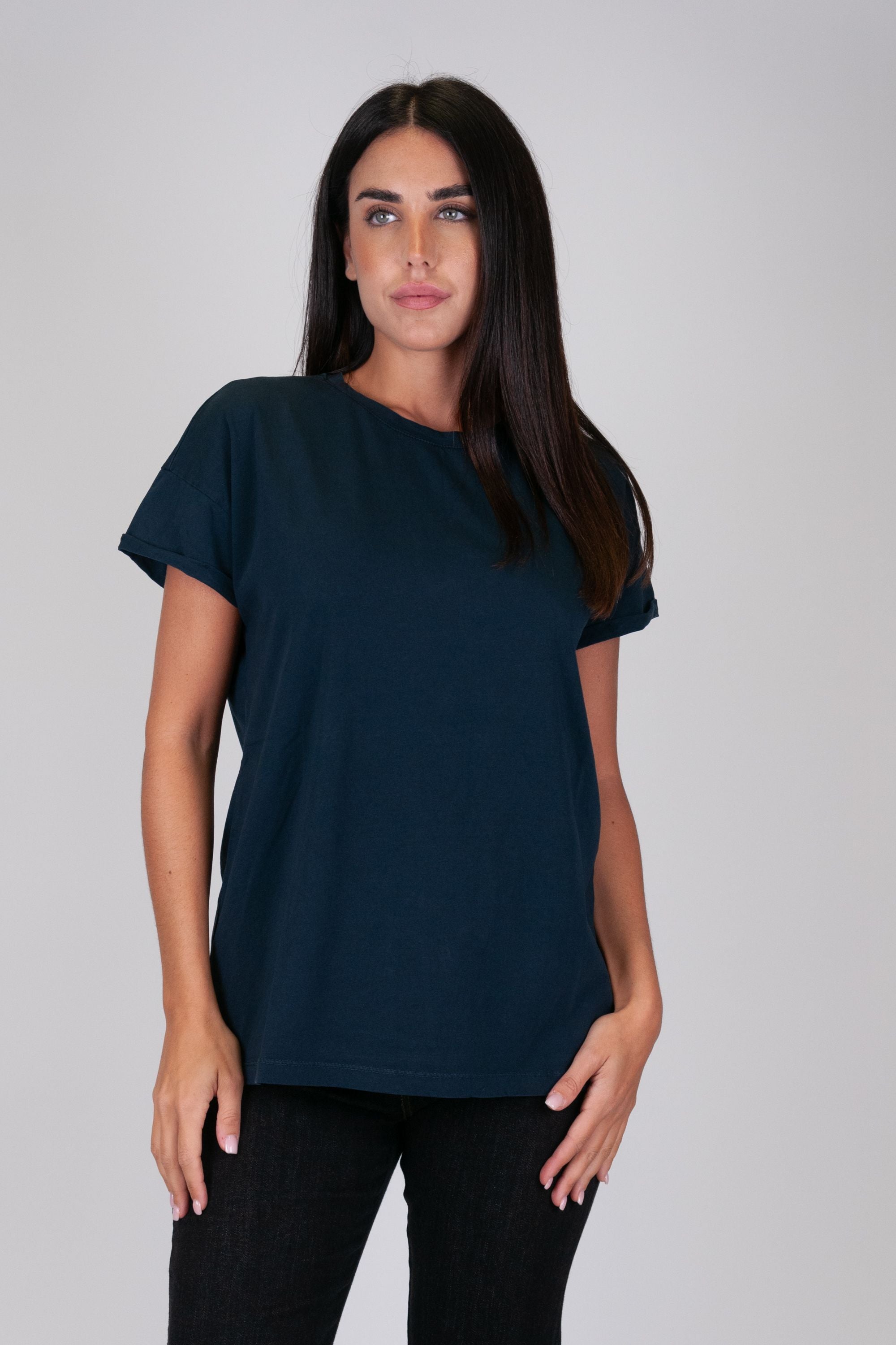 Tensione in - T-shirt basic girocollo in cotone