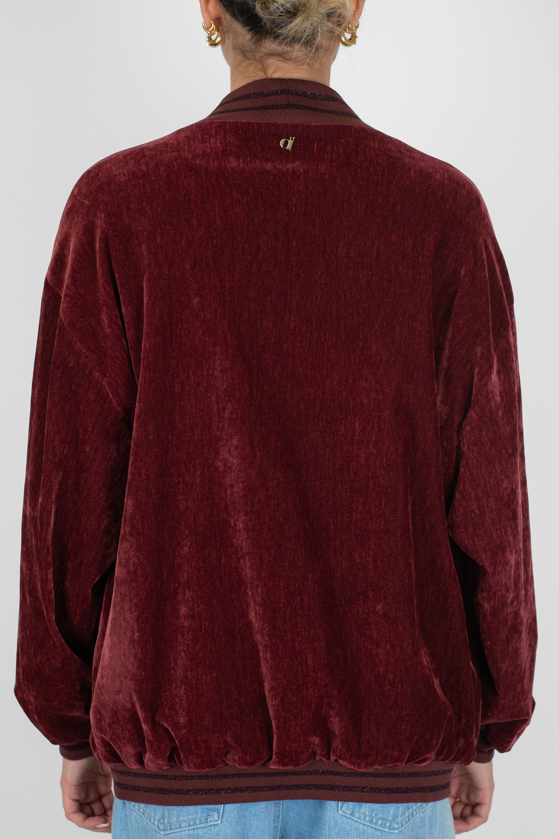 Dixie - Bomber over con profili elastici e tasche laterali