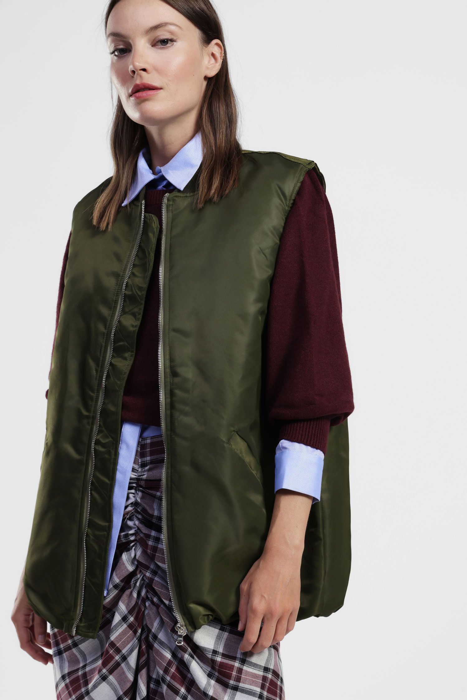 Dixie - Giubbino giromaniche con chiusura zip