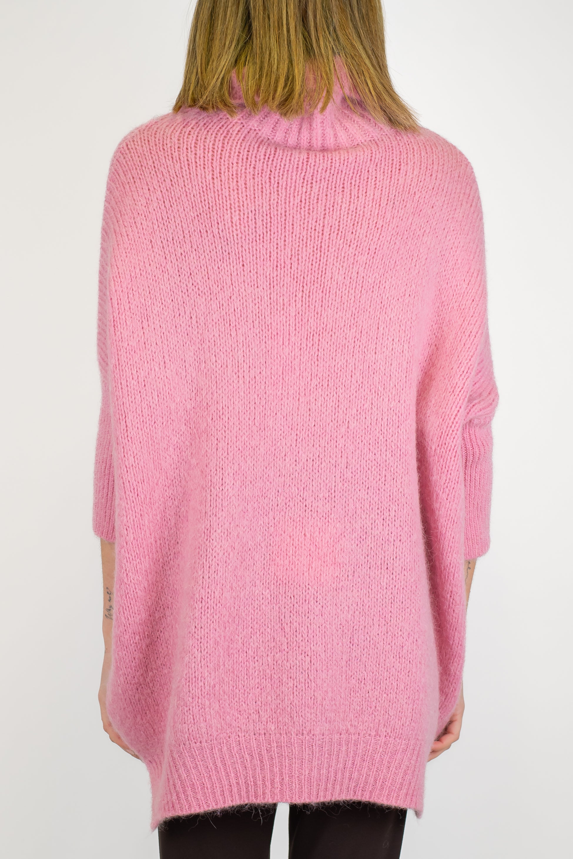 Imperial - Dolcevita over in misto lana con spacchetti laterali