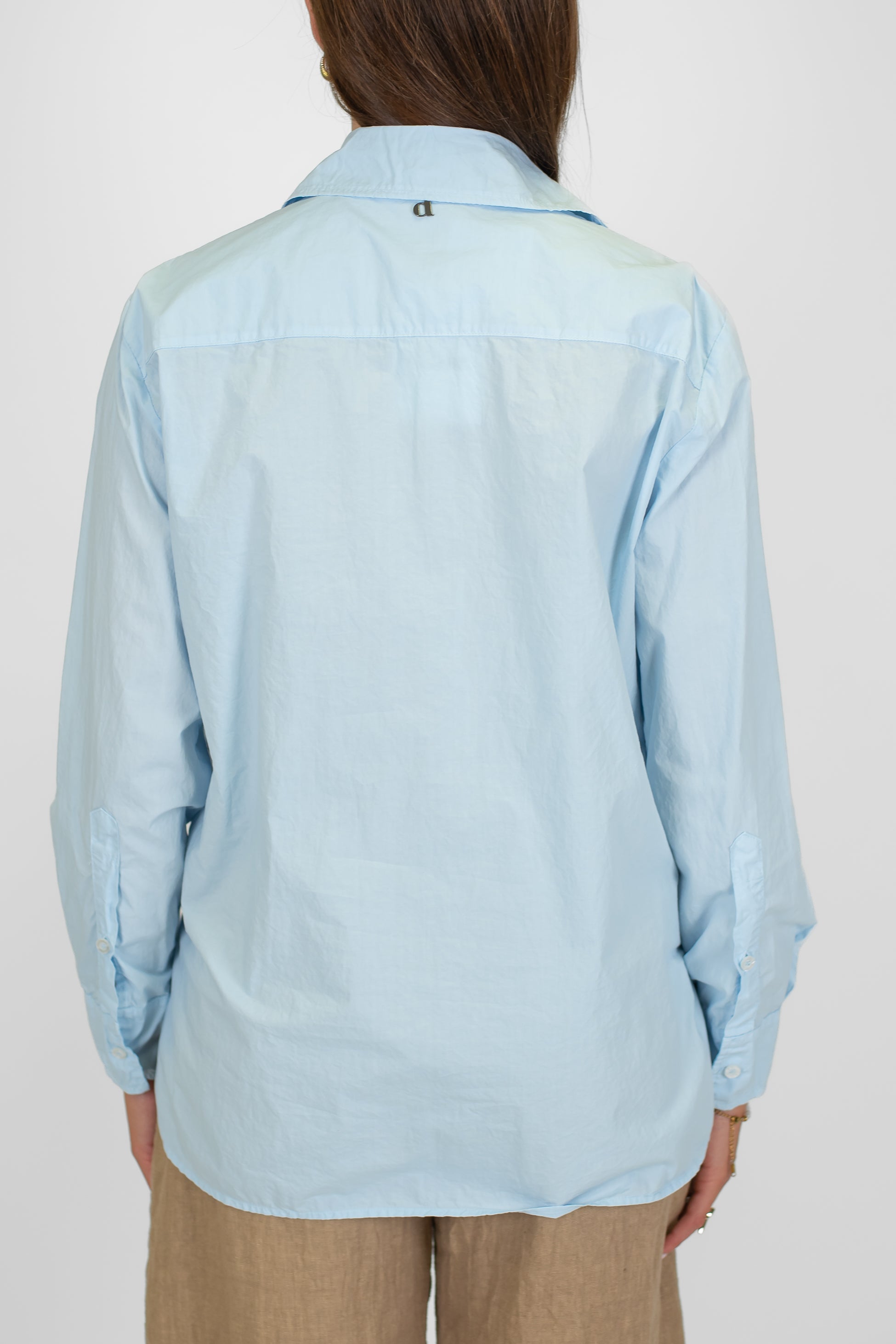 Dixie - Camicia tinta unita in cotone