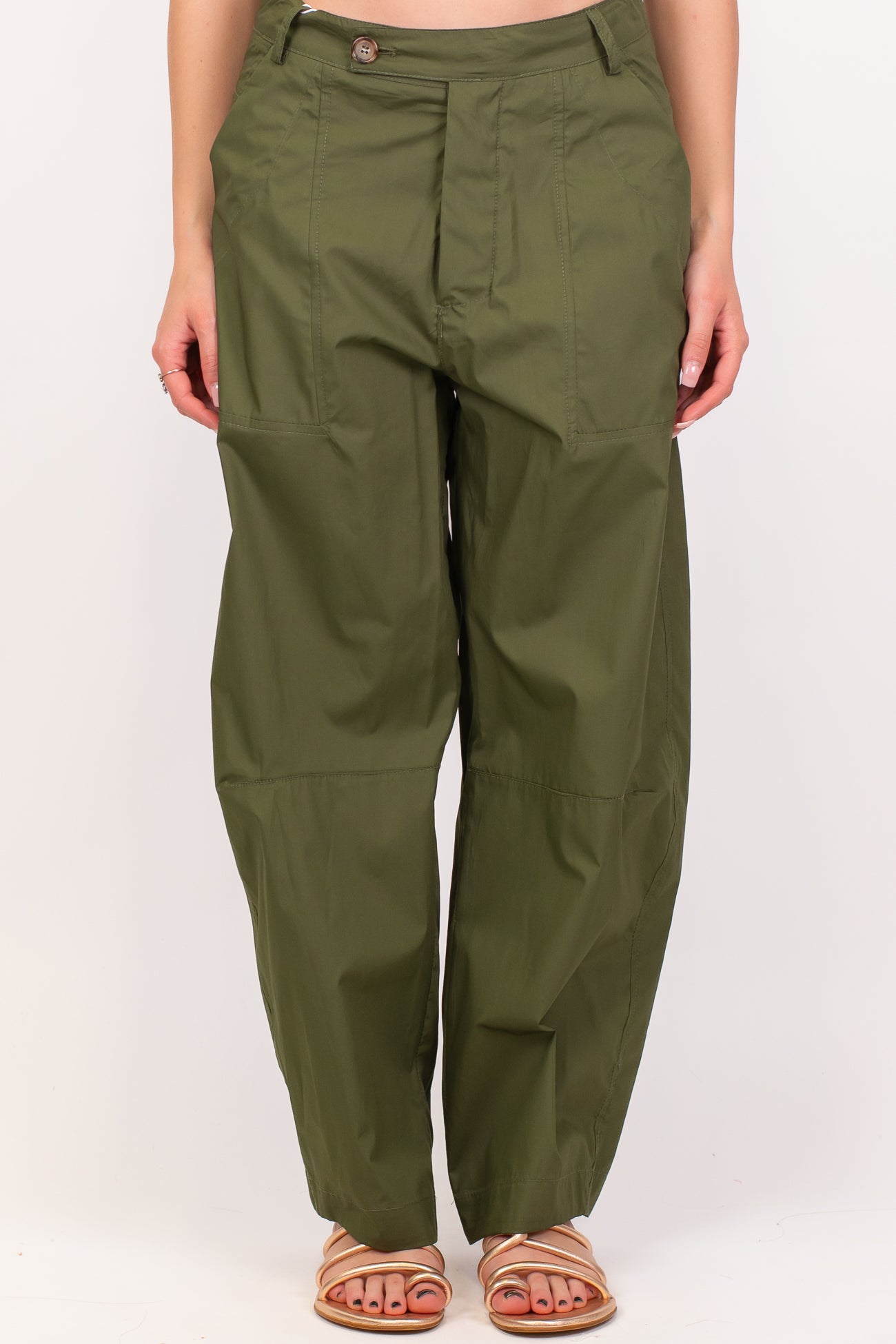 Motel - Pantalone balloon in cotone leggero