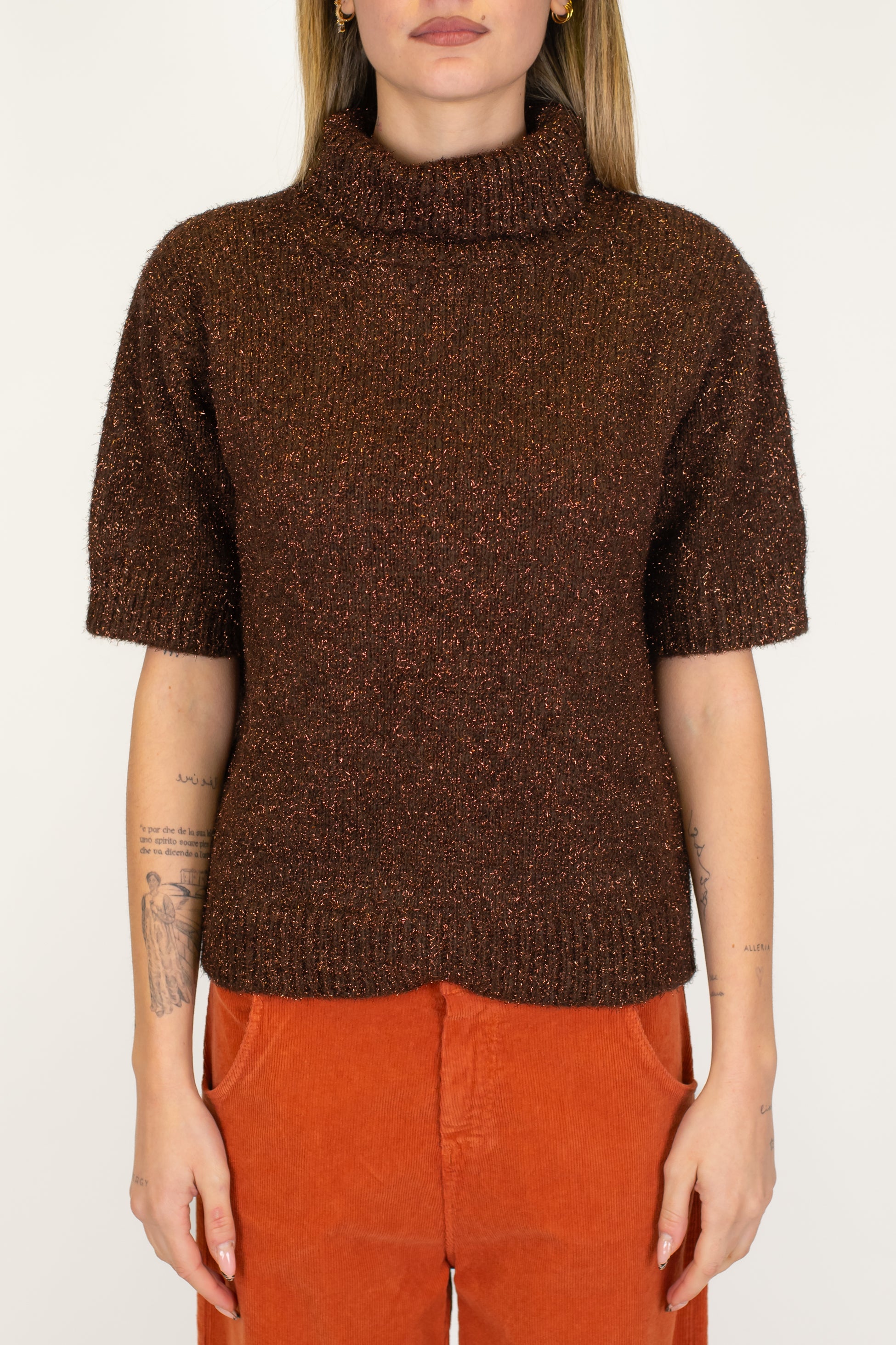 Haveone - Dolcevita mezzamanica lurex in misto lana