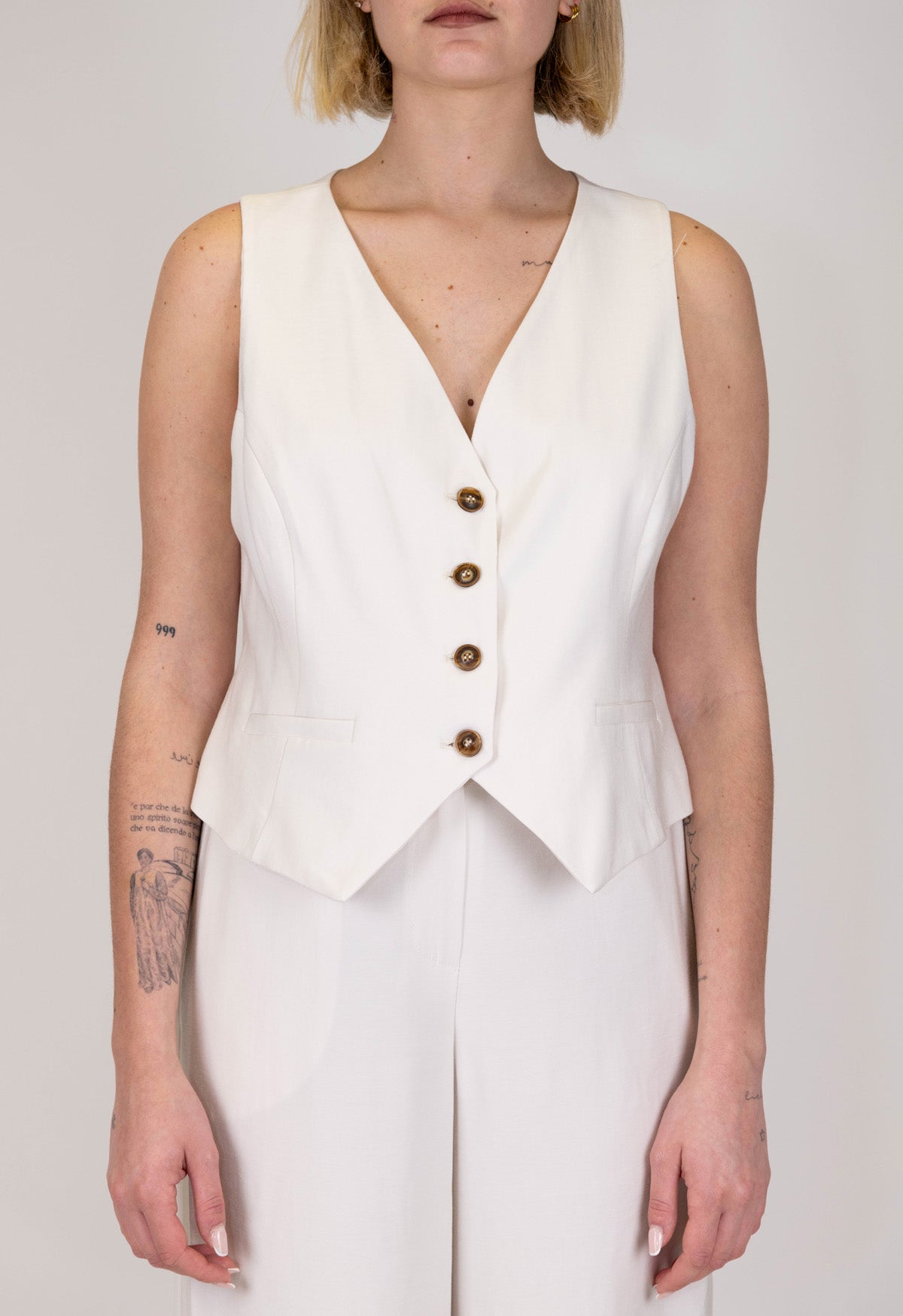 Tensione in - Coordinato gilet e pantalone palazzo