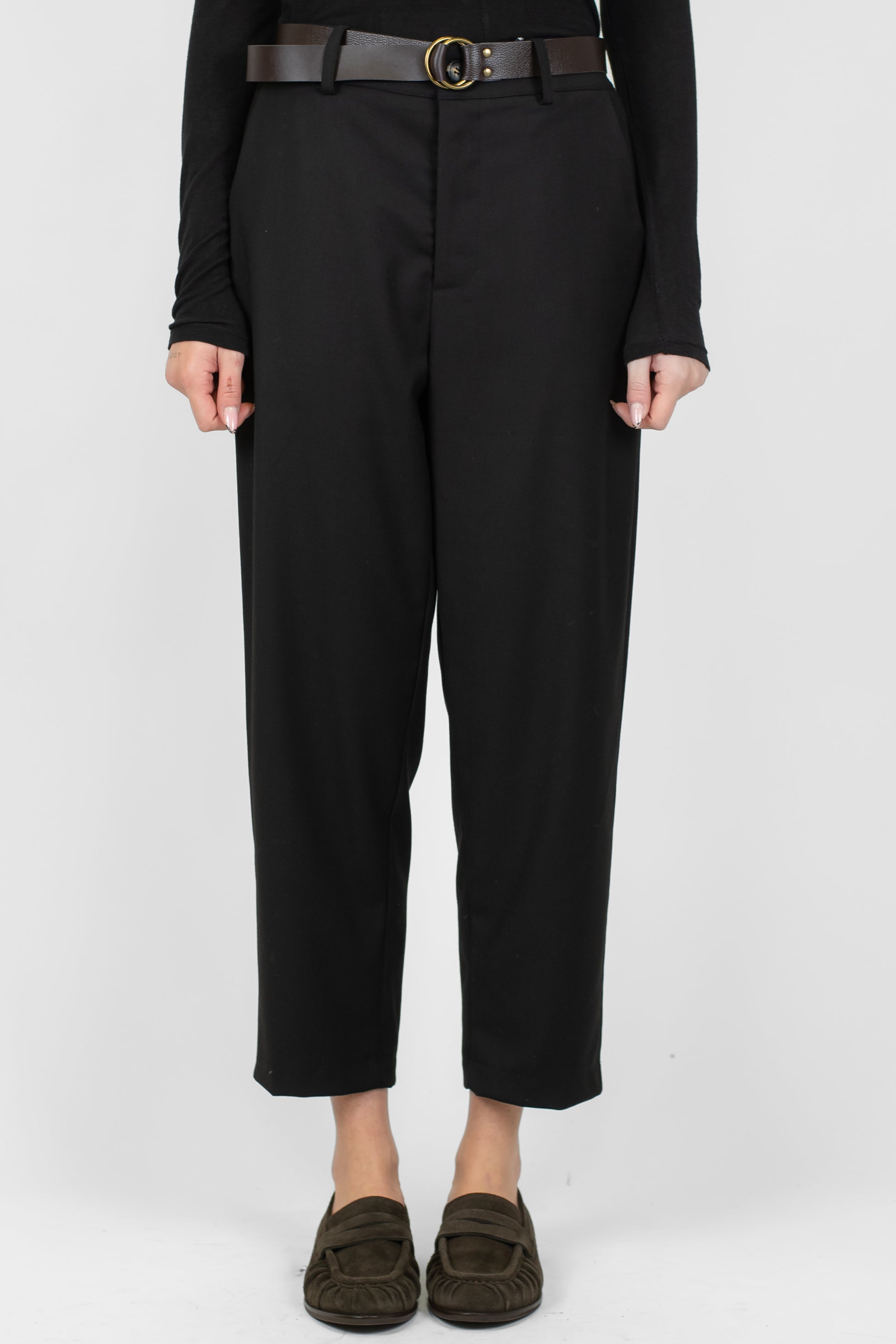 Haveone - Pantalone tinta unita con elastico sul retro