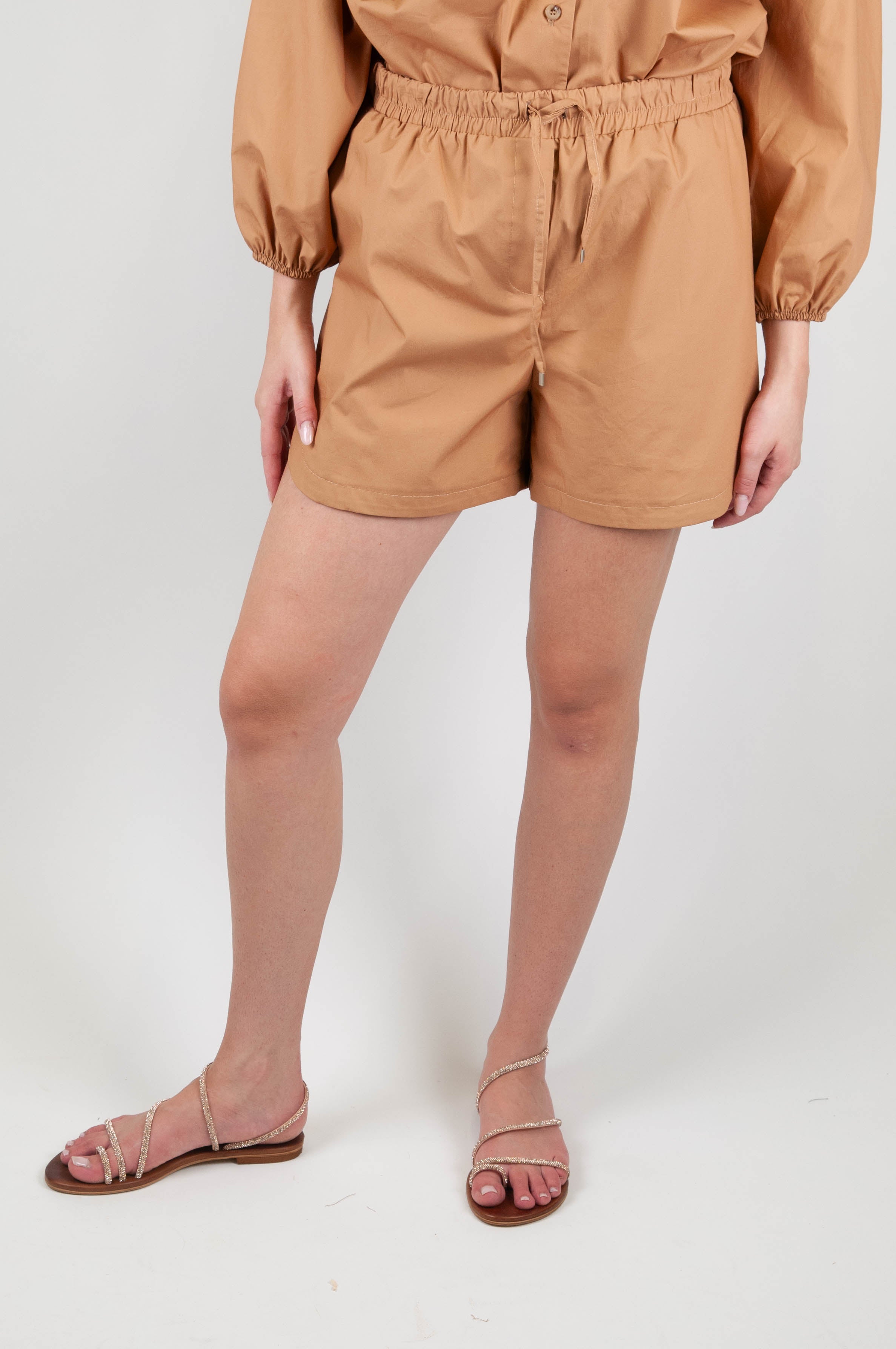 Tensione in - Shorts in cotone con coulisse