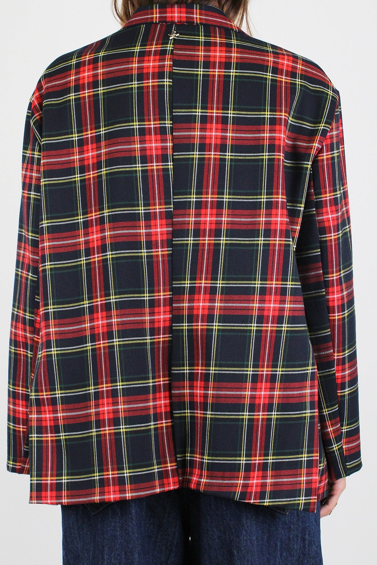 Souvenir - Giacca monopetto fantasi tartan