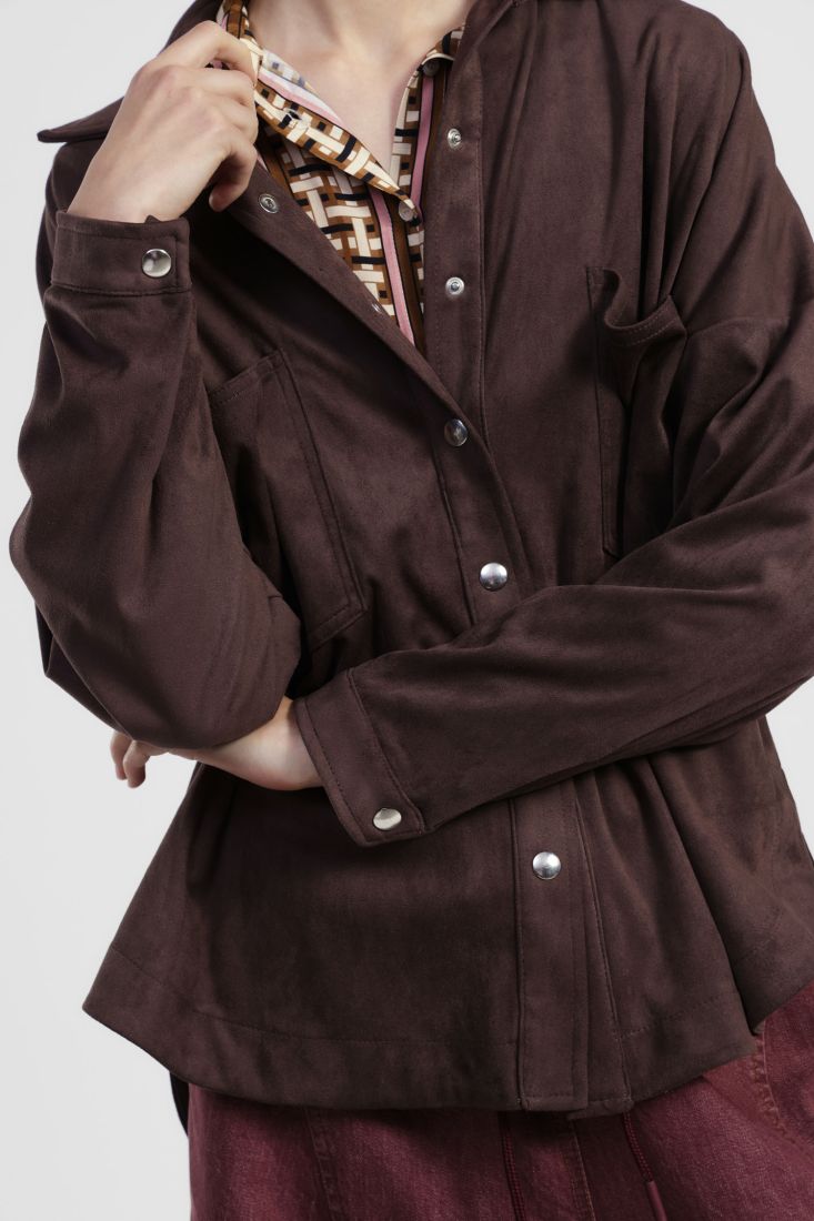 Dixie - Camicia in Dainetto con tasche applicate