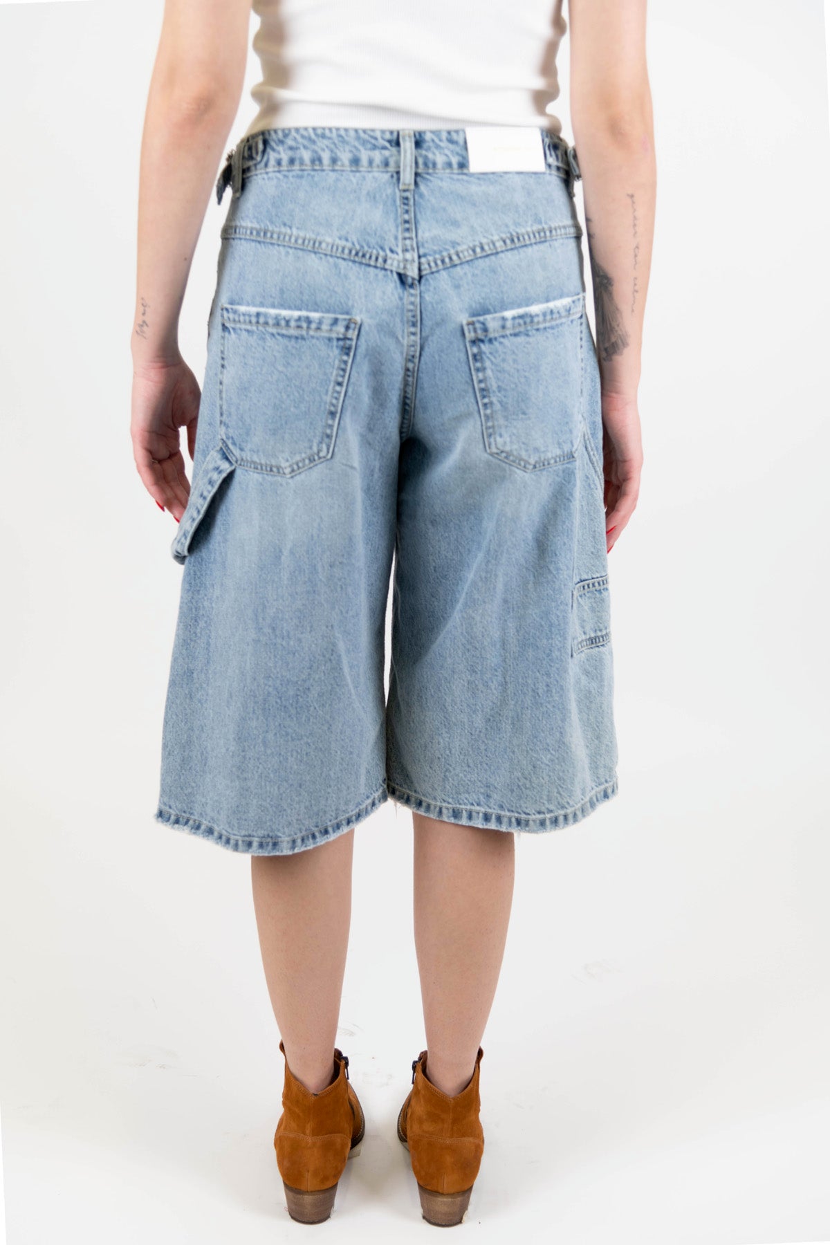 Tensione in - Bermuda modello worker in denim