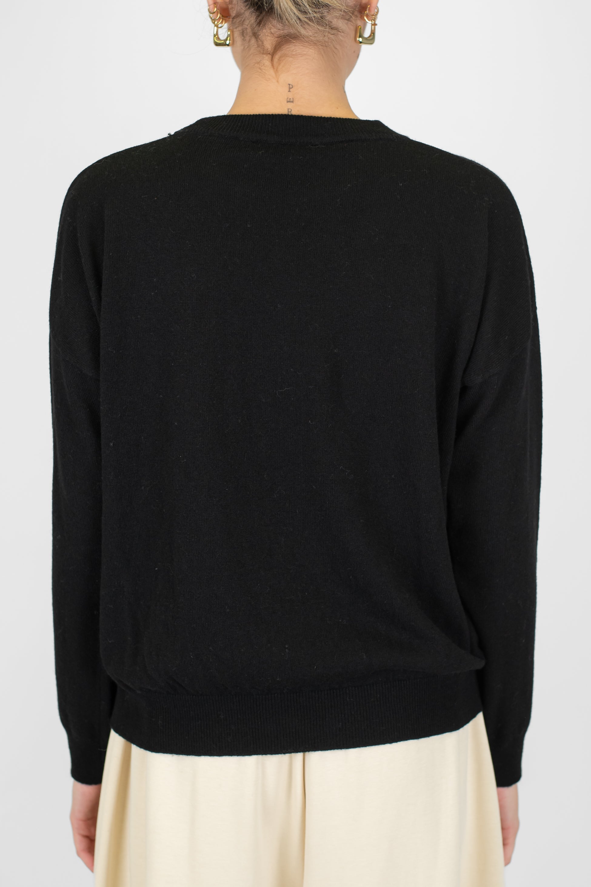 Motel - Maglia fantasia rombi in misto lana e cashmere