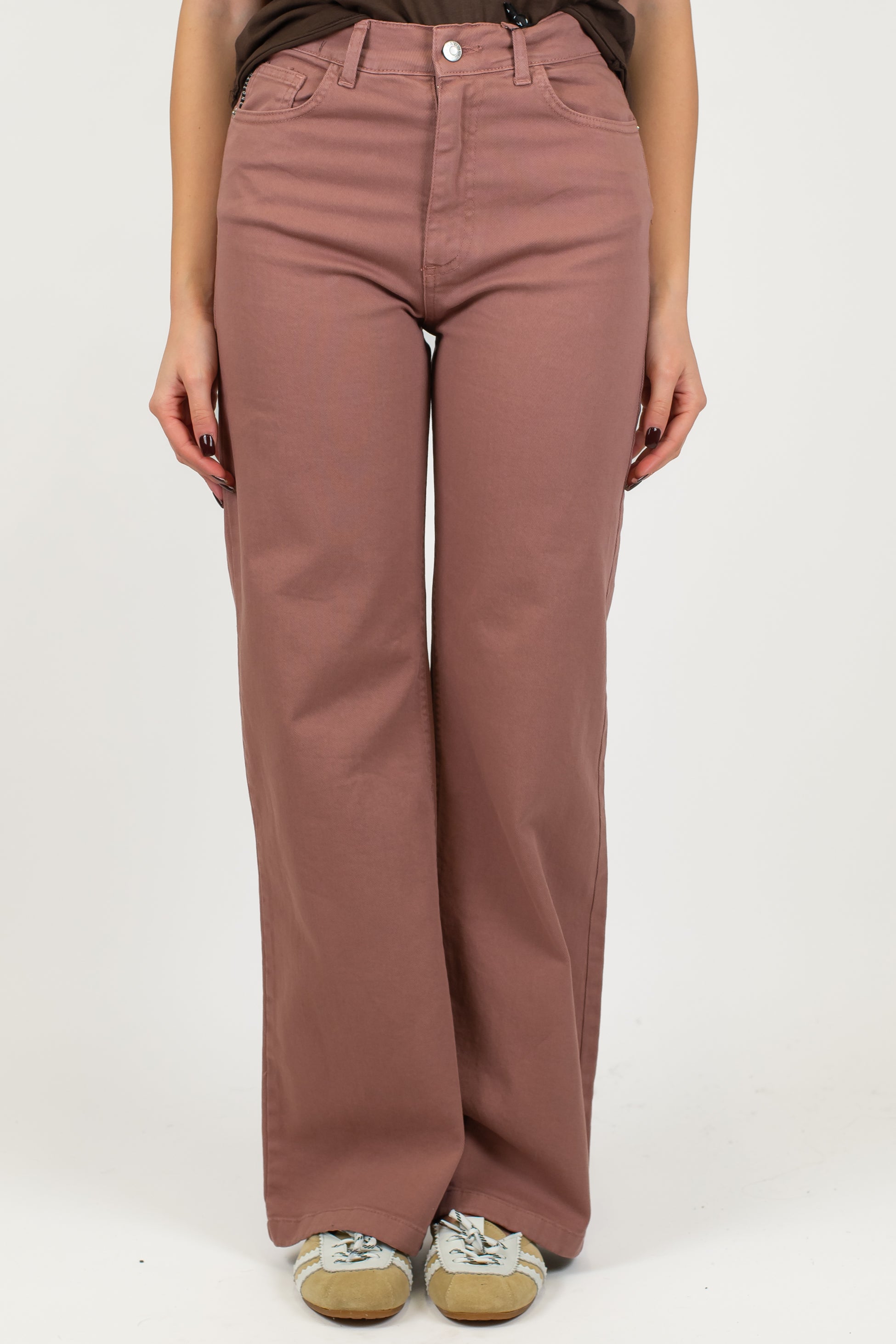 Haveone - Pantalone regular in denim colorato modello London