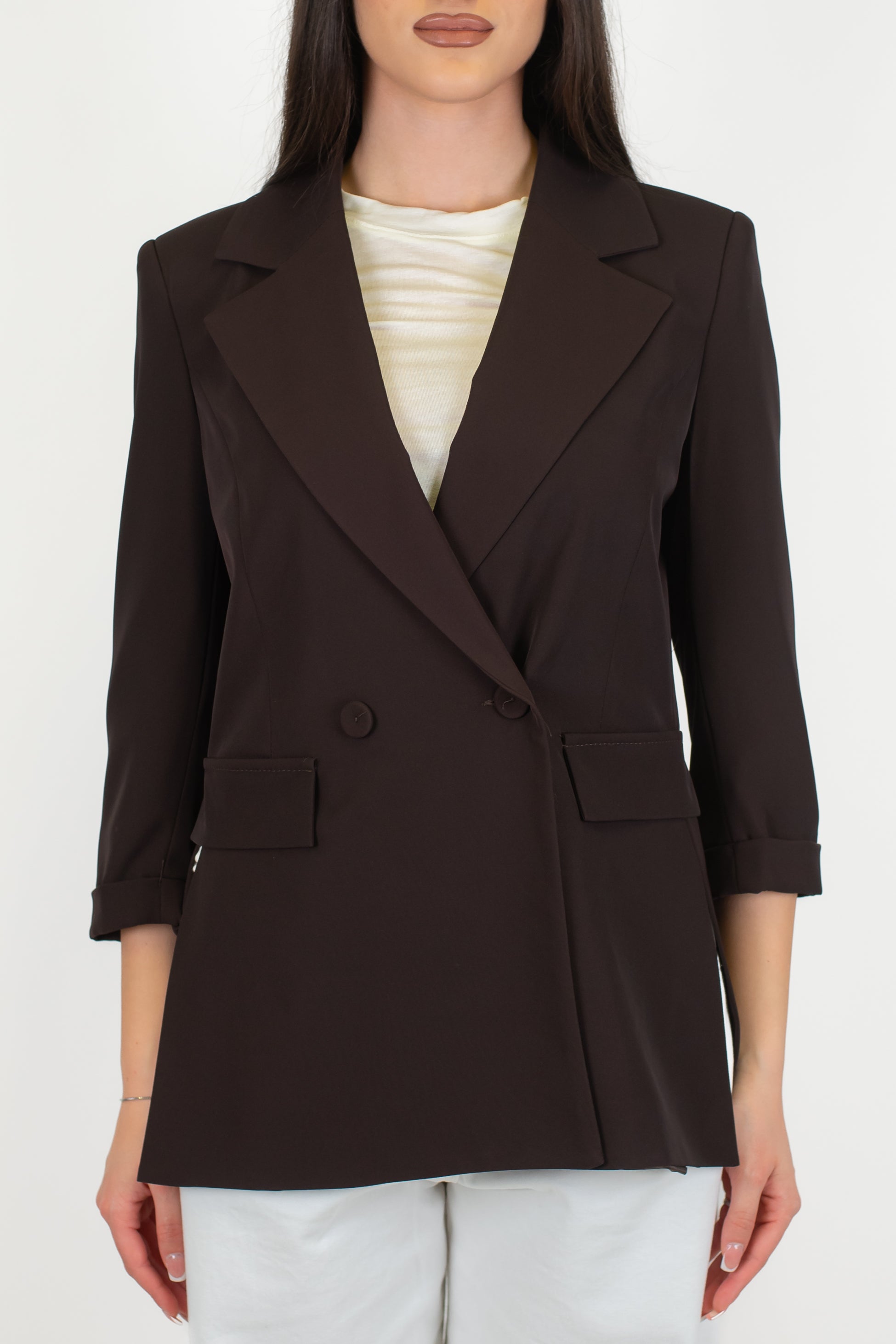 Motel - GIacca doppiopetto con rever a lancia