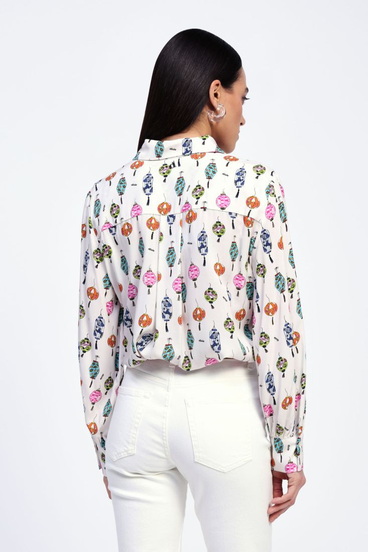 Dixie - Camicia fantasia con colletto