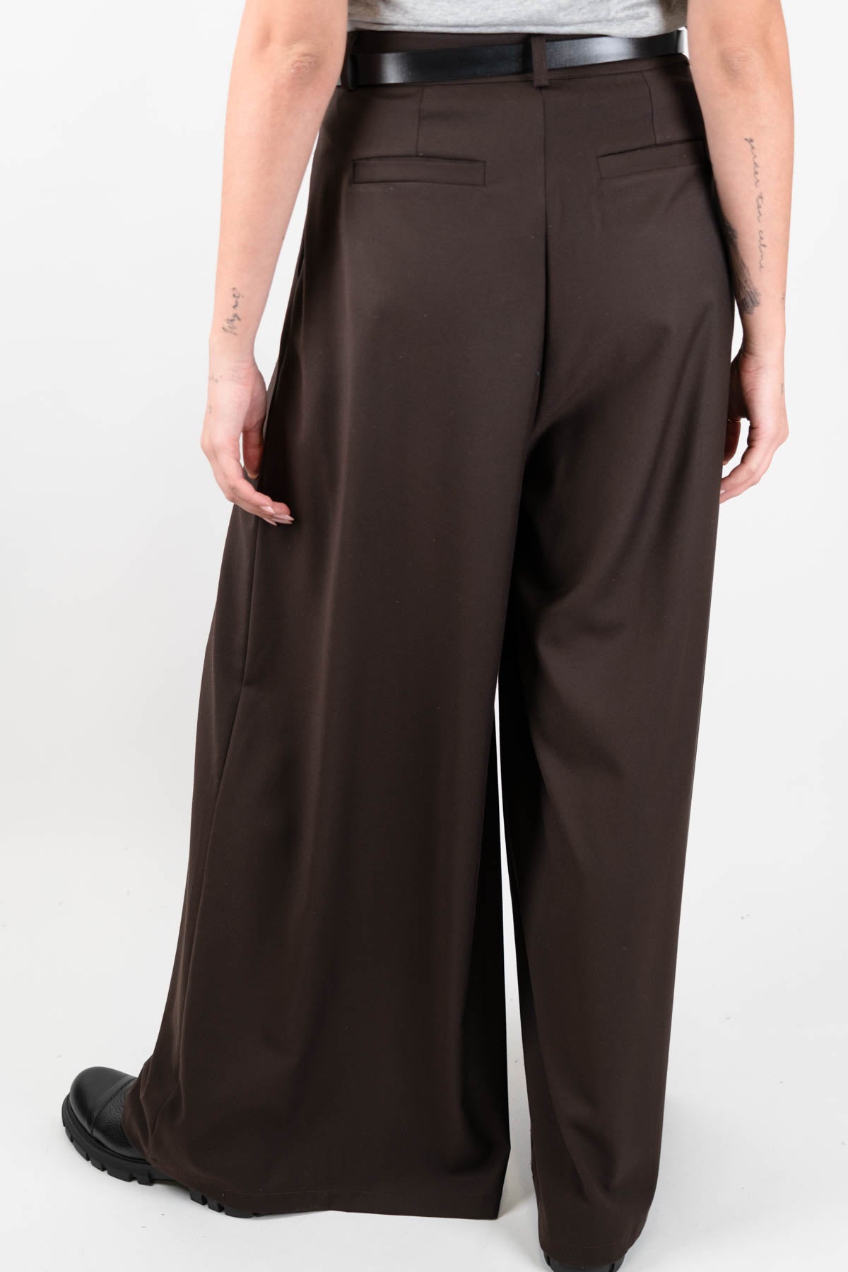 Haveone - Pantalone palazzo con pinces