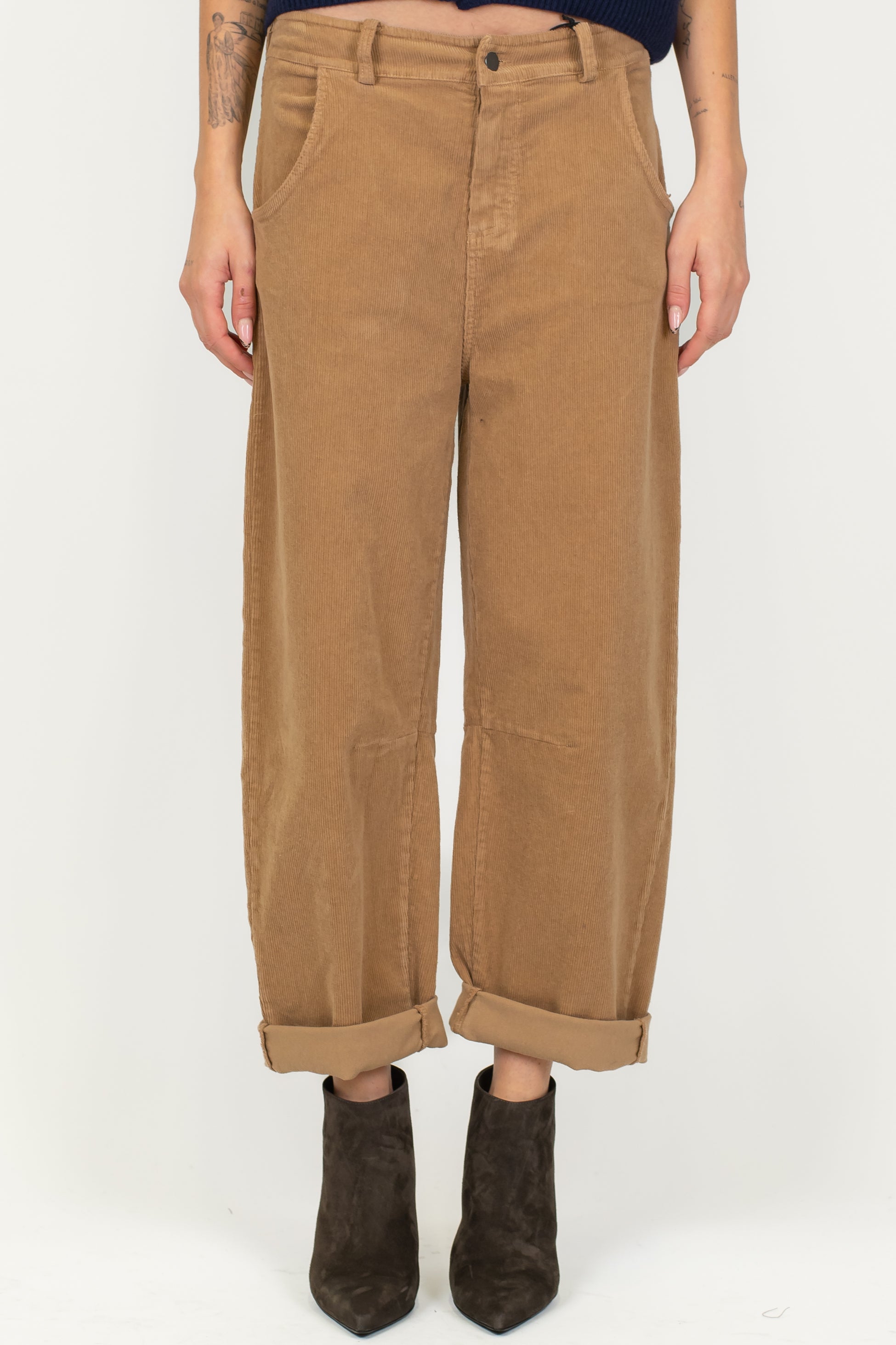 Tensione in - Pantalone balloon in velluto a coste