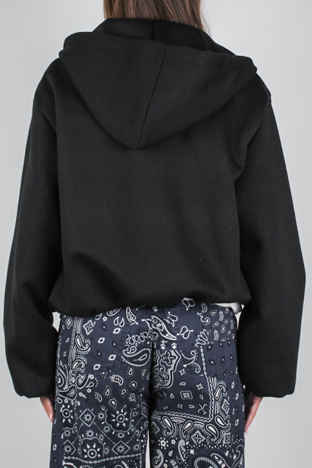 Haveone - Felpa bomber con cappuccio e chiusura a zip