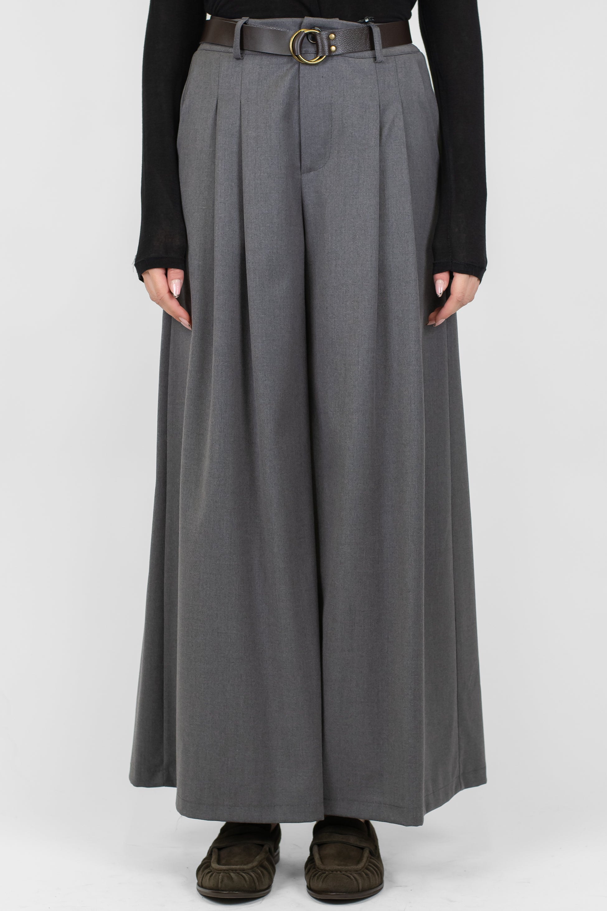 Haveone - Pantalone palazzo con pinces