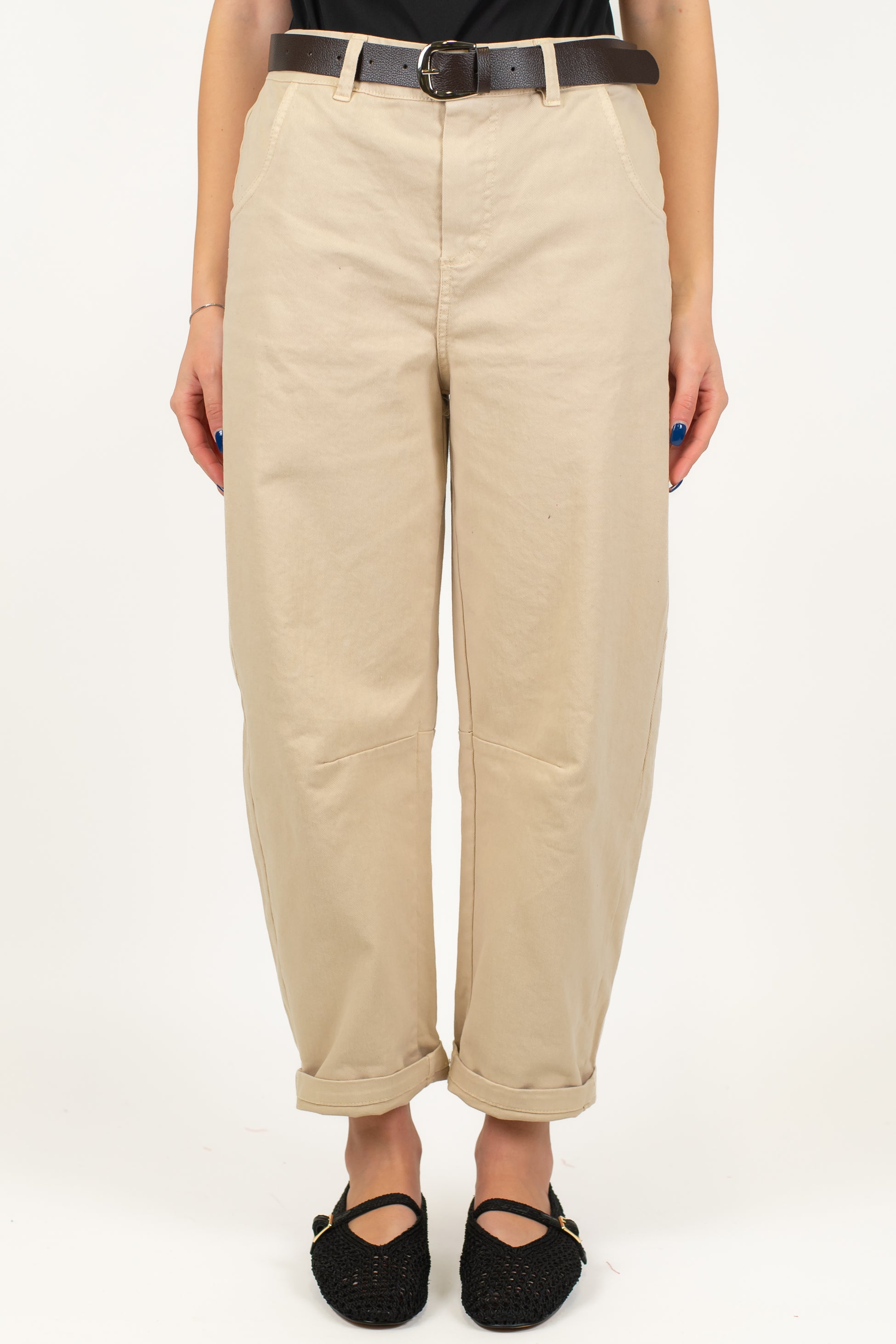 Haveone - Pantalone balloon con elastico sul retro