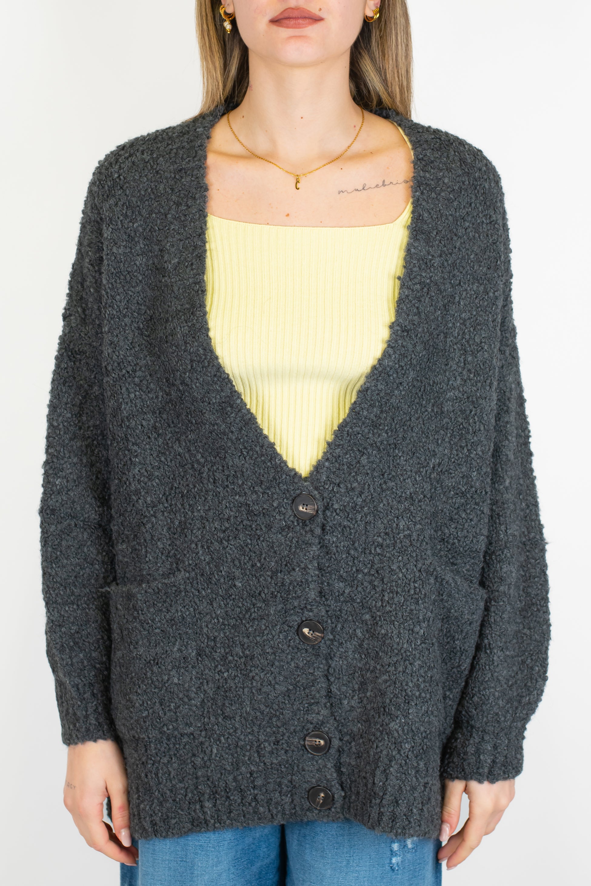 Tensione in - Cardigan over in misto lana