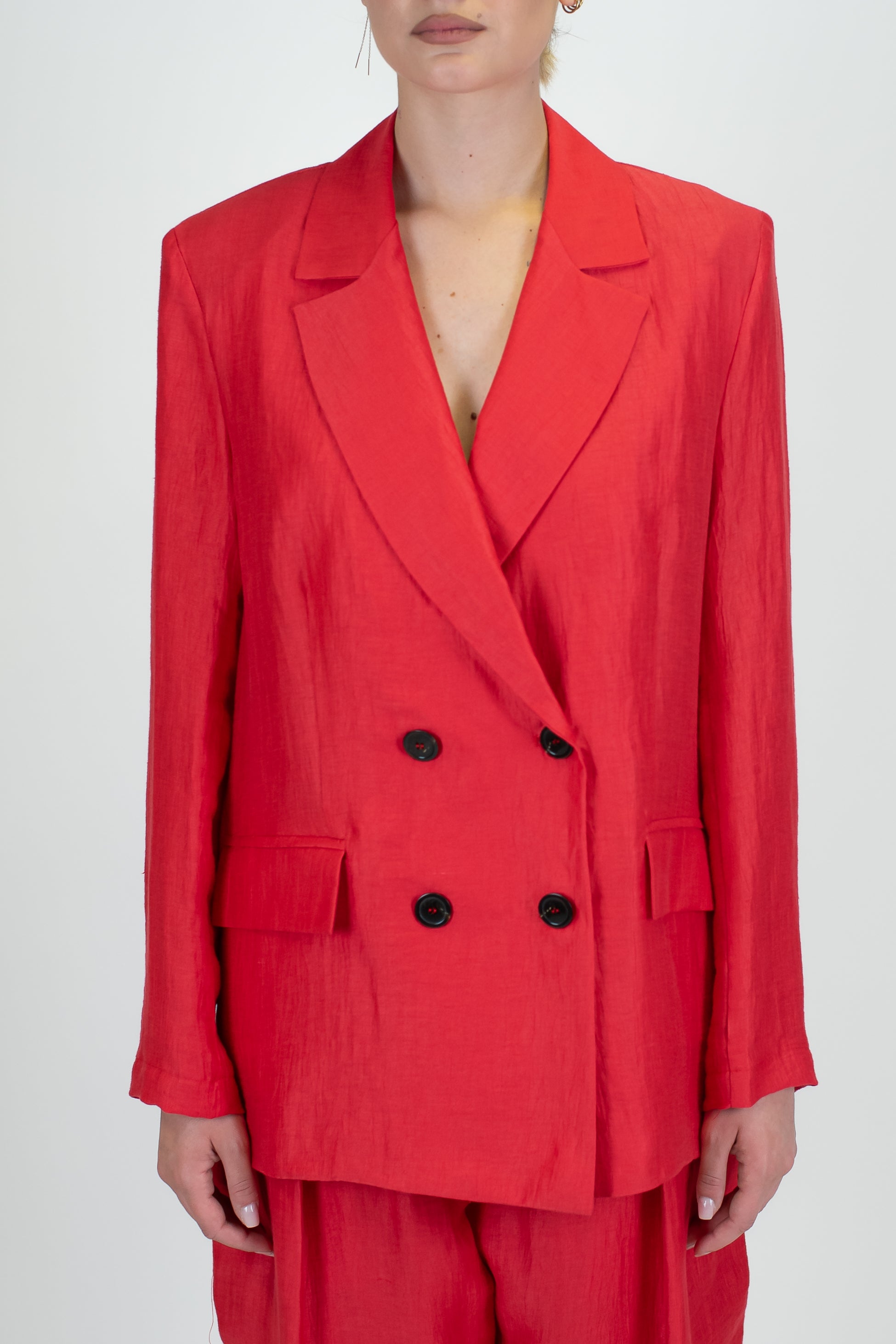 Maryley - Giacca doppiopetto in lino