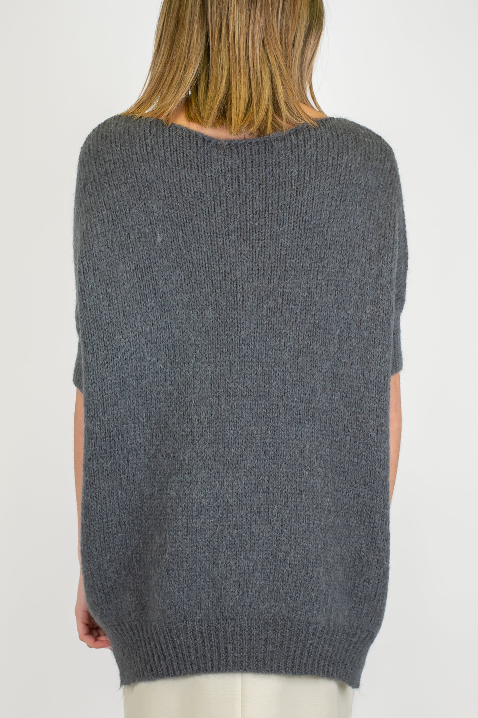 Imperial - Maglia mezzamanica scollo a barca in misto lana