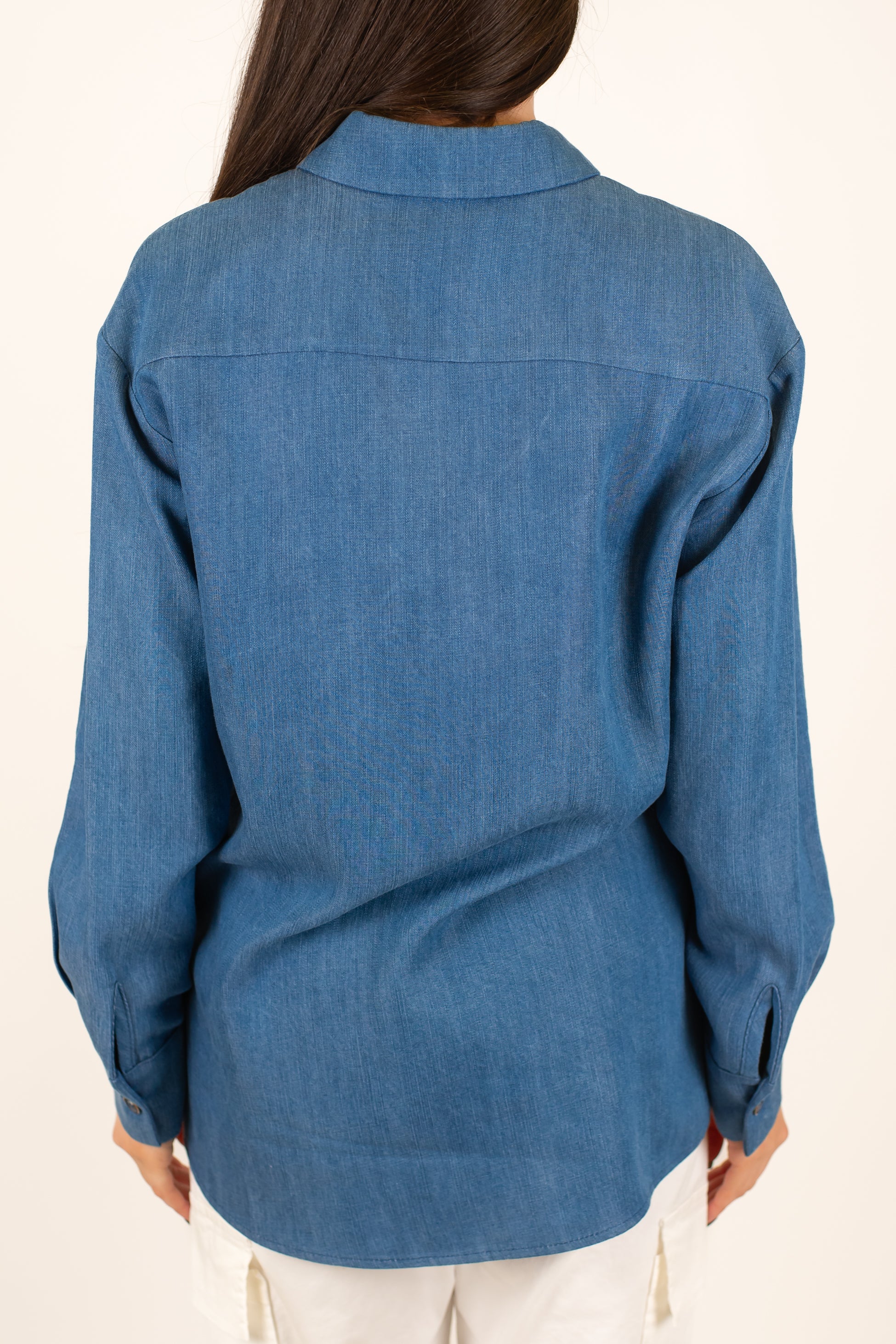 Tensione in - Camicia over in lyocell effetto denim