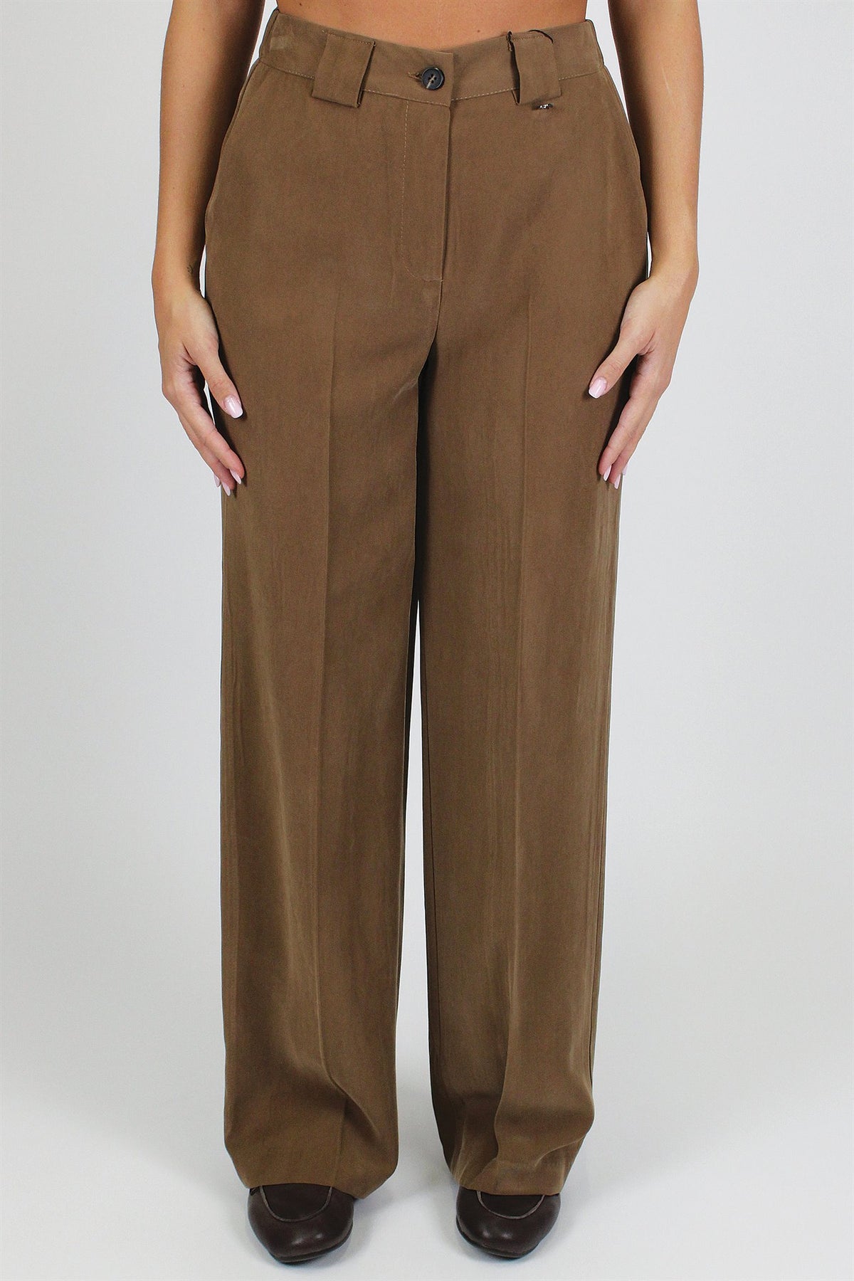 Dixie - Pantalone palazzo con elastico sul retro