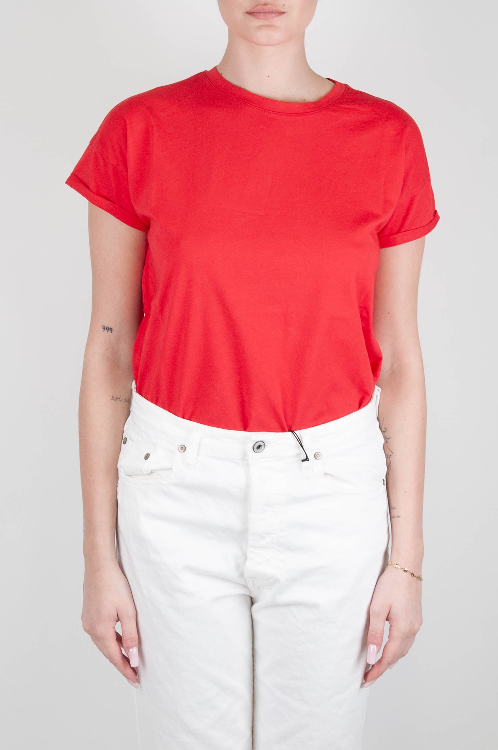 Tensione in - T-shirt basic girocollo in cotone