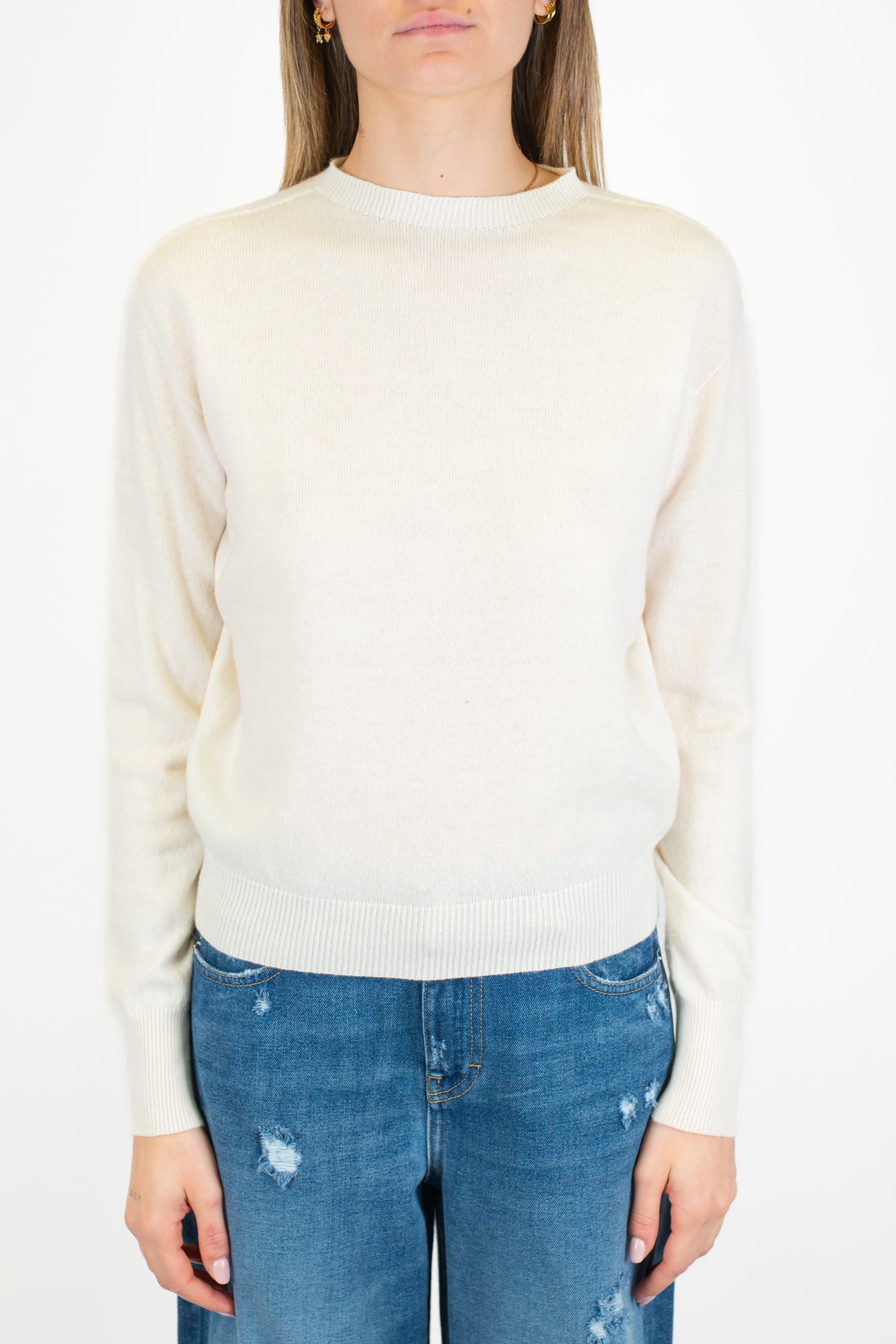 Tensione in - Maglia slim in pura lana