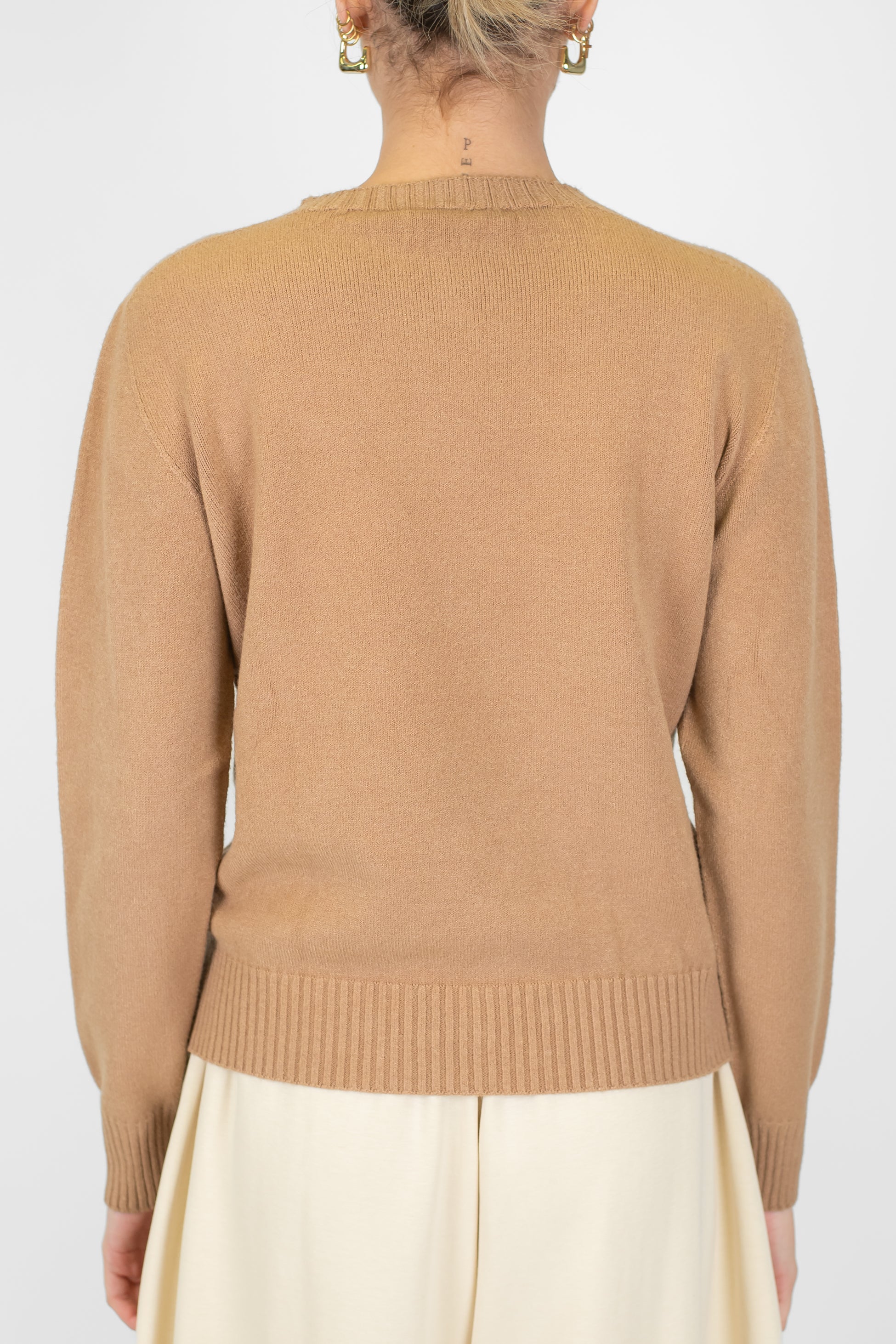 Motel - Maglia girocollo con rombi ricamati