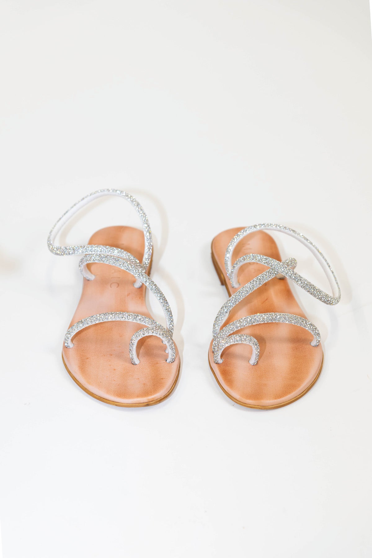 Mosaic - Sandalo intrecciato con strass