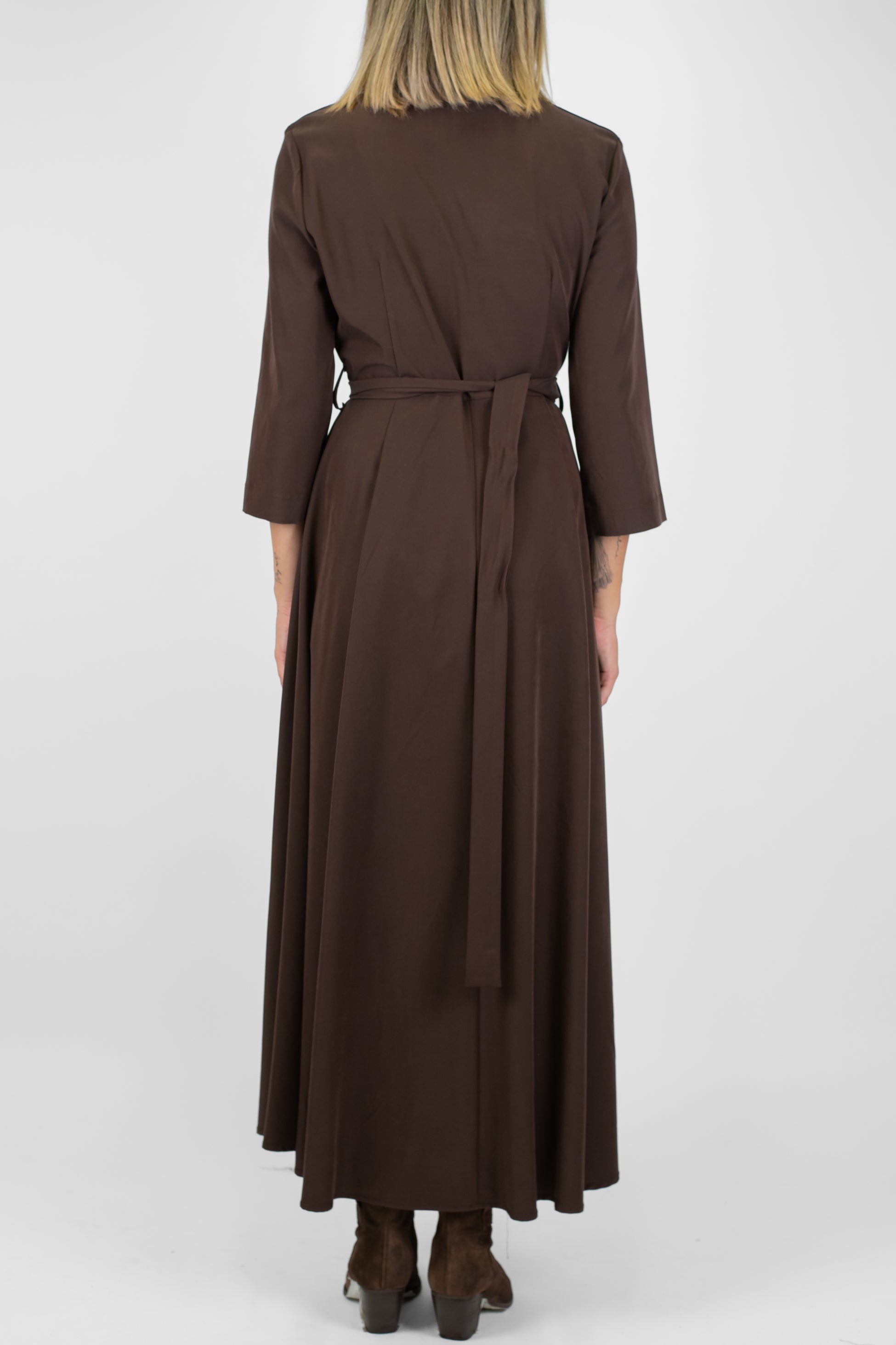 Maryley - Abito lungo in viscosa scollo V