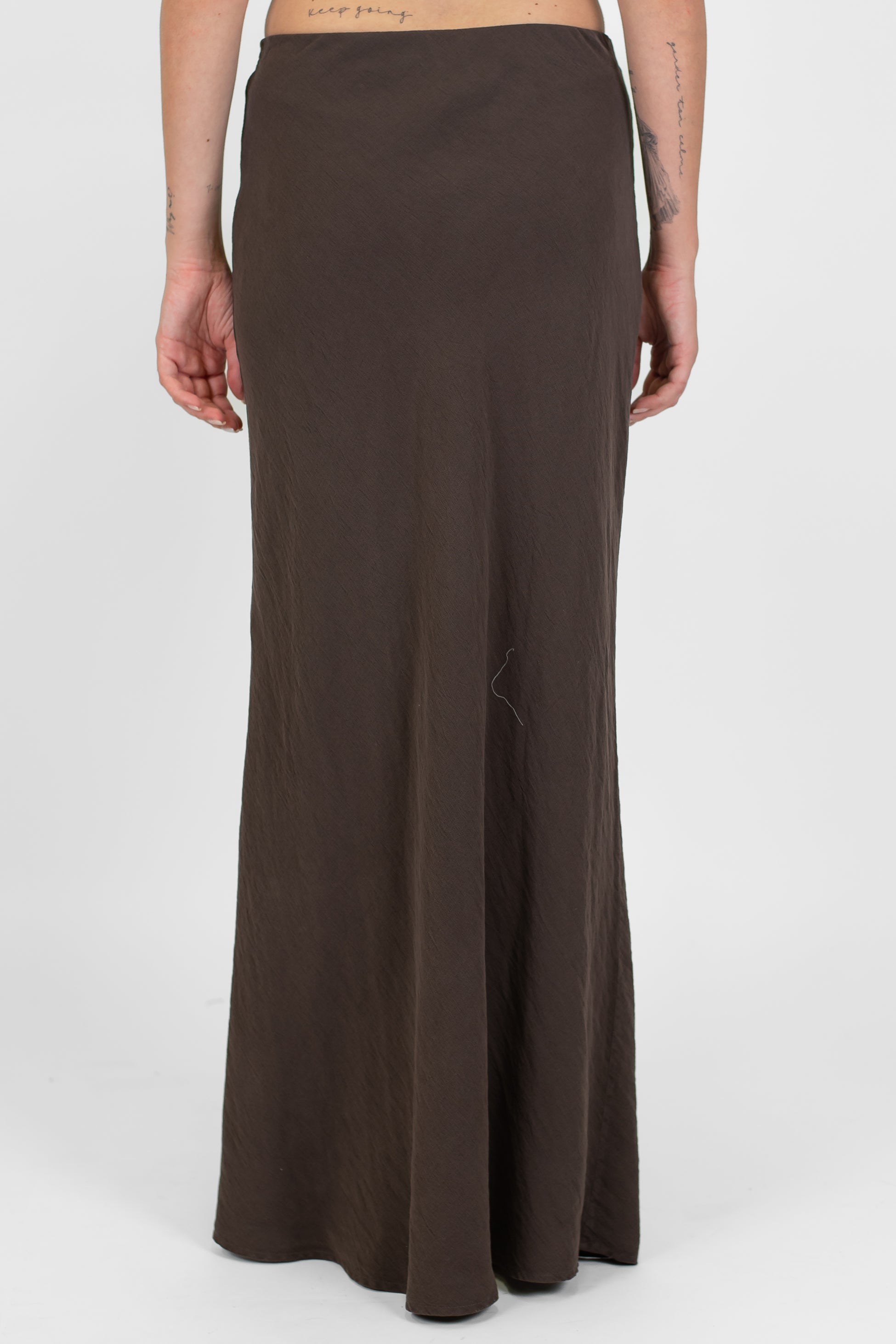 Tensione in - Gonna in viscosa leggera con elastico in vita