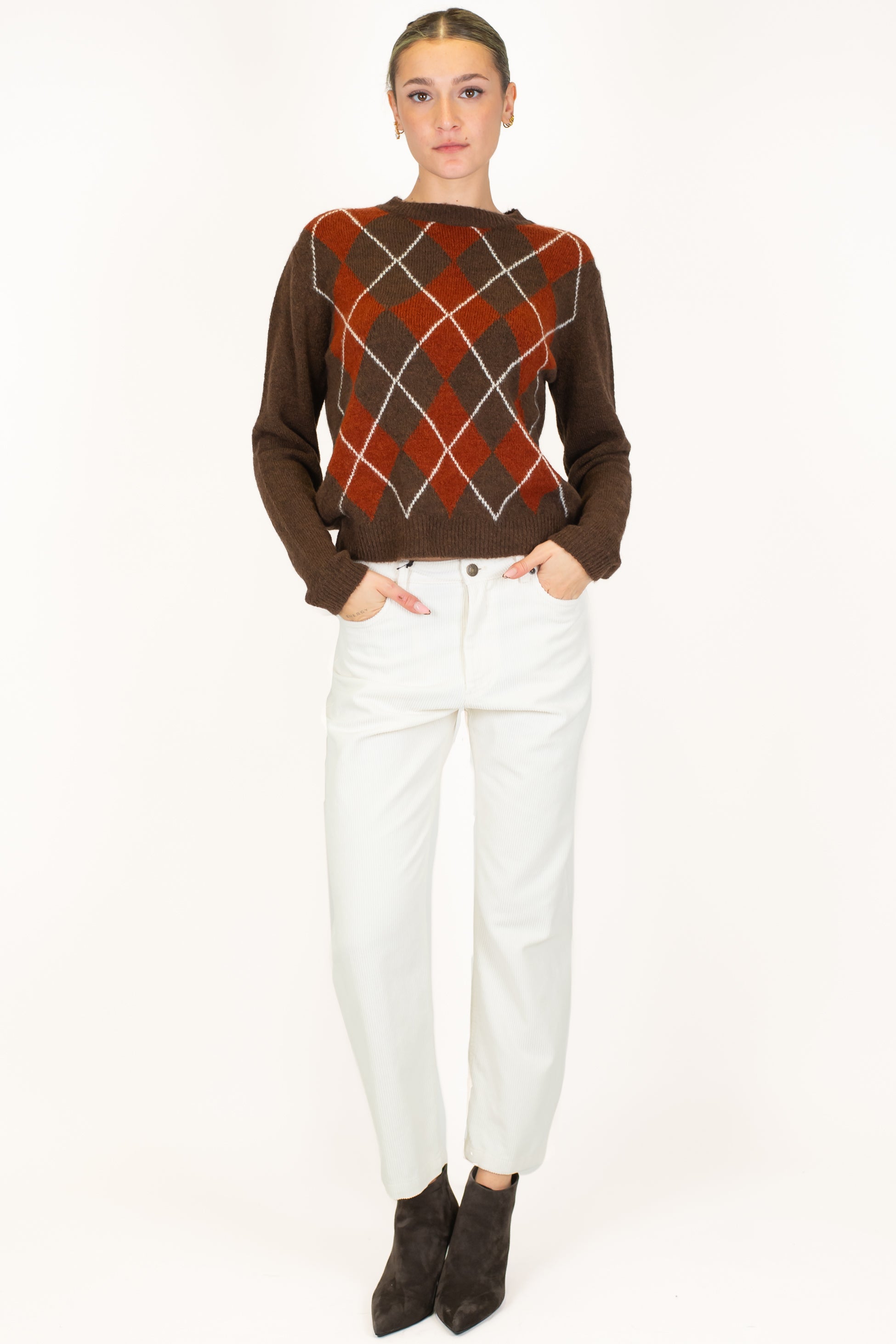 Tensione in - Pantalone in velluto millerighe regular modello Tom