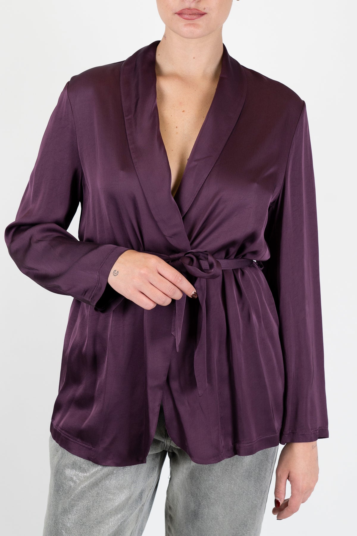 Tensione in - Camicia kimono in viscosa